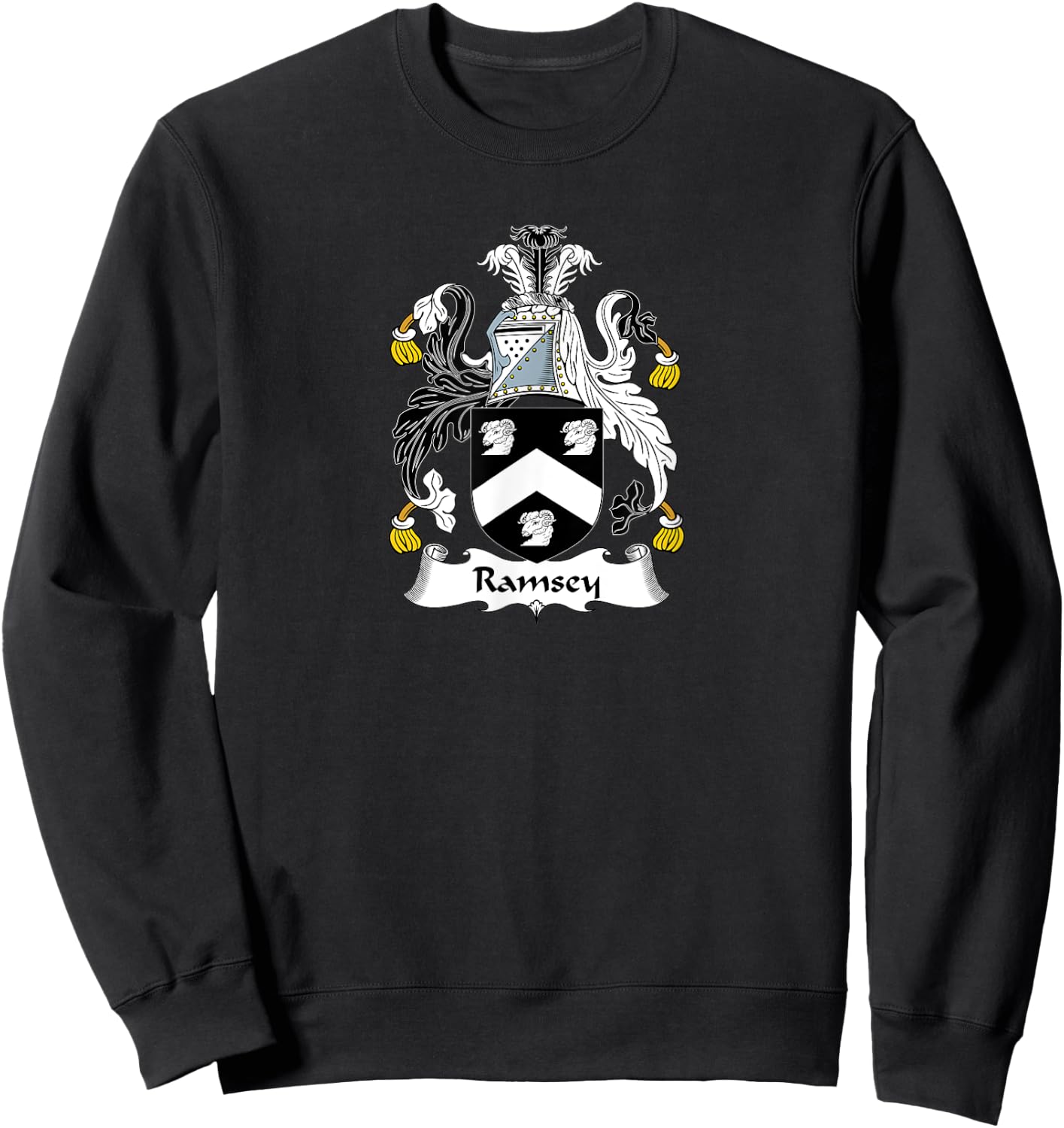 Ramsey Coat of Arms - Family Crest Shirt Sweatshirt - Sweatshirt | Black