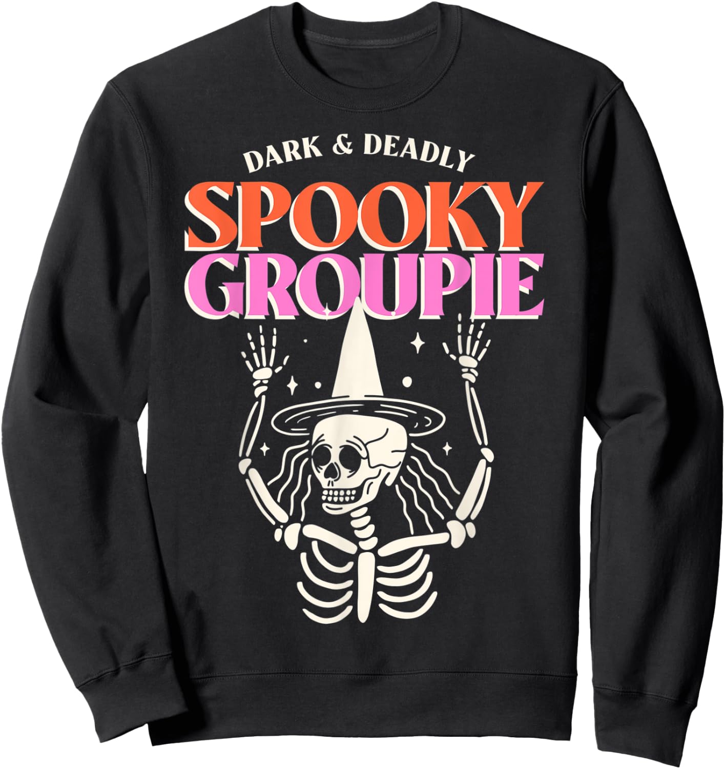 Spooky Groupie Funny Halloween Easy Costume Sweatshirt - Sweatshirt | Black