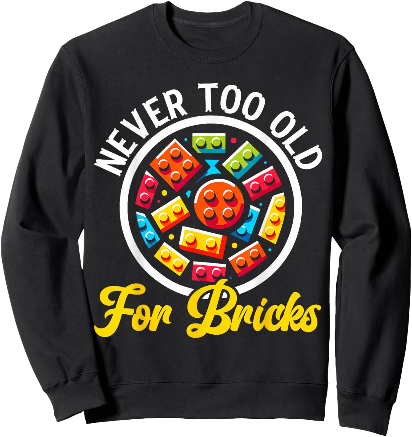 Master Builder Brick Block Building Play Toys Sweatshirt - Sweatshirt | Black