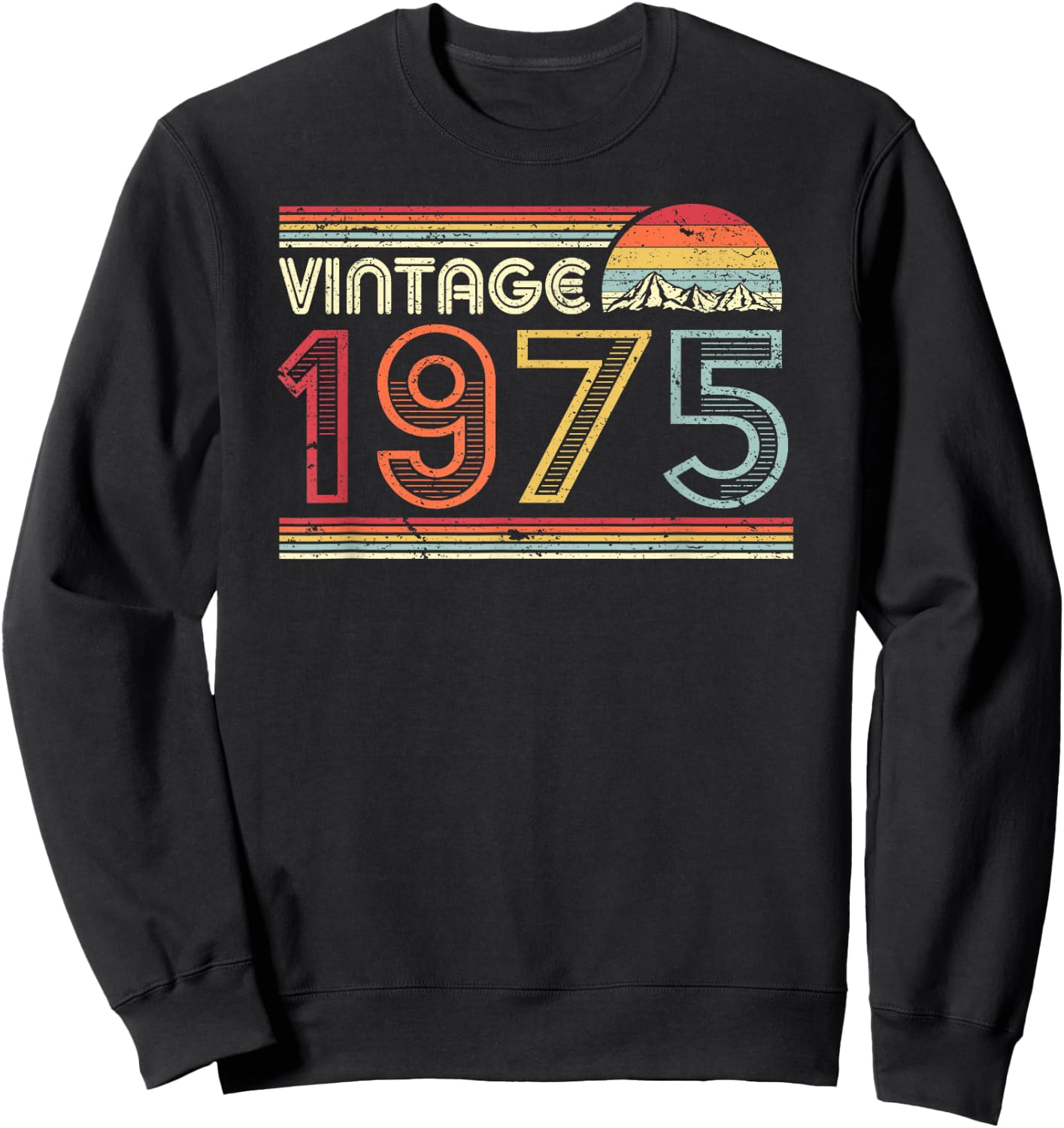 1975 Vintage Shirt, Birthday Gift . Retro Style Sweatshirt - Sweatshirt | Black
