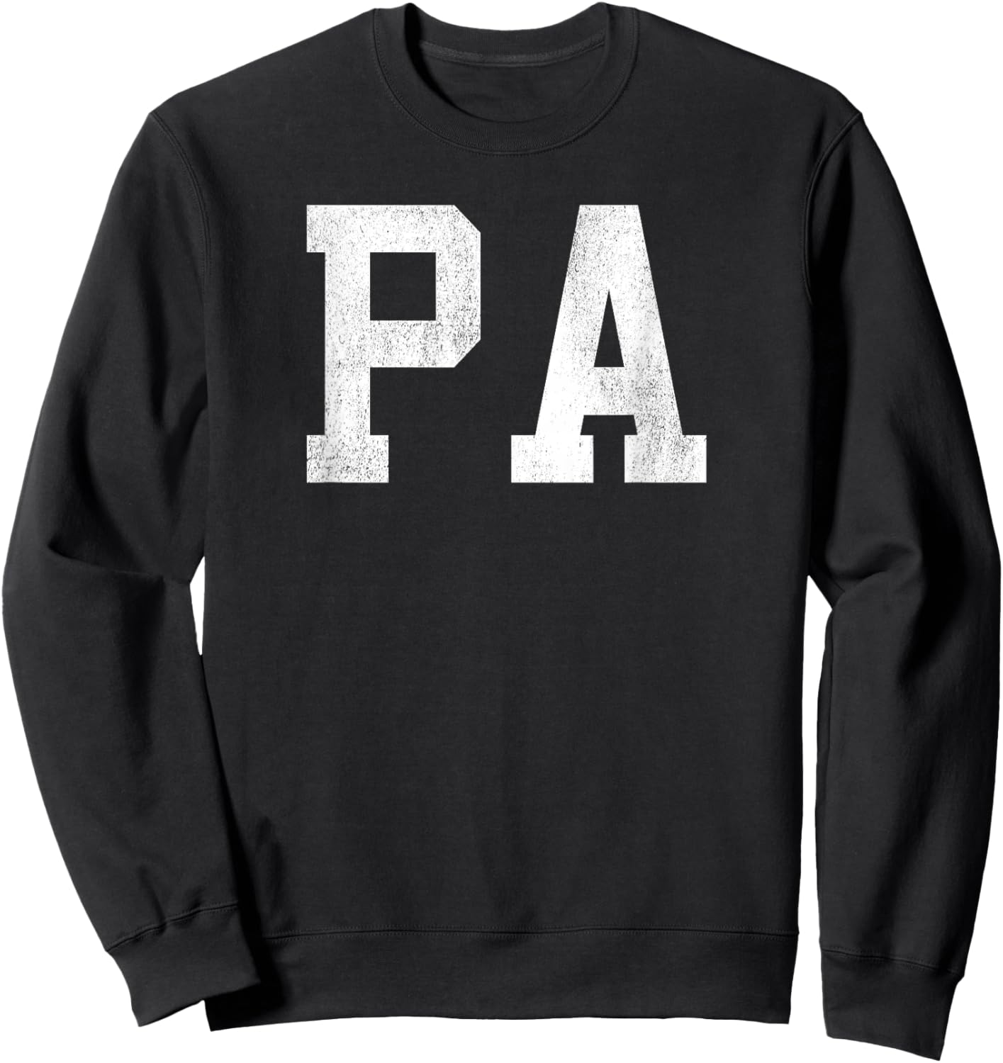 Pa - Classic Bold Font Father's Day Pa Sweatshirt - Sweatshirt | Black