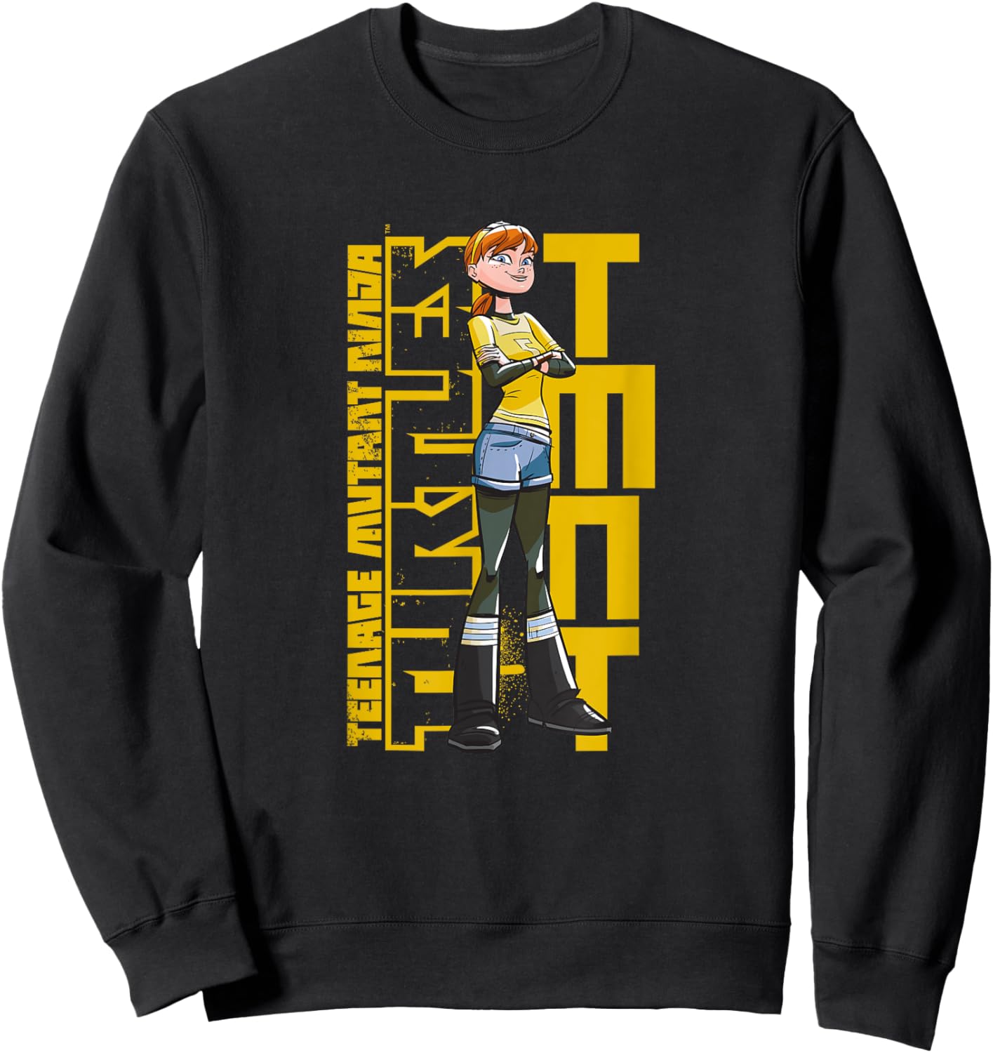 Mademark x Teenage Mutant Ninja Turtles - Teenage Mutant Ninja Turtles - Original TMNT April O'Neil Sweatshirt - Sweatshirt | Black