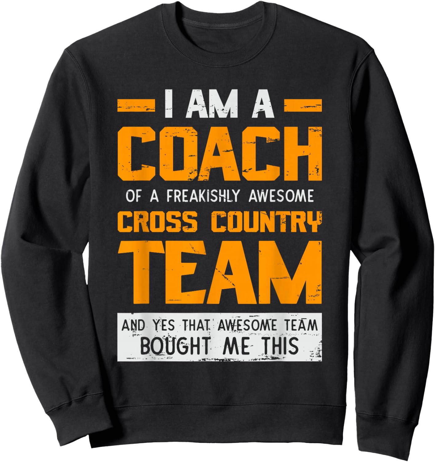 Cross Country Coach design Appreciation Gift Coaches Sweatshirt - Sweatshirt | Black