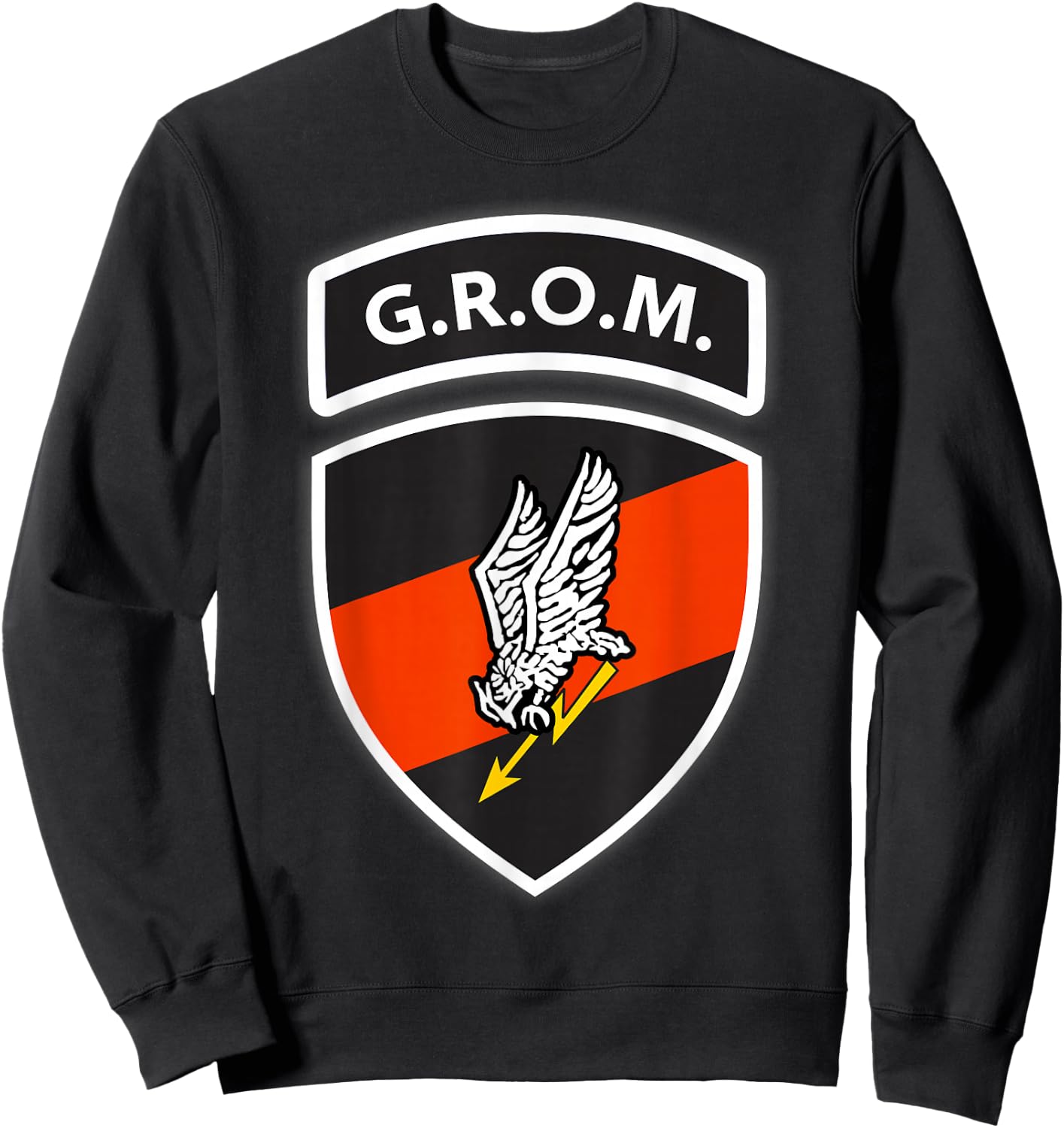 Polish Special Forces Ensign GROM Sweatshirt - Sweatshirt | Black