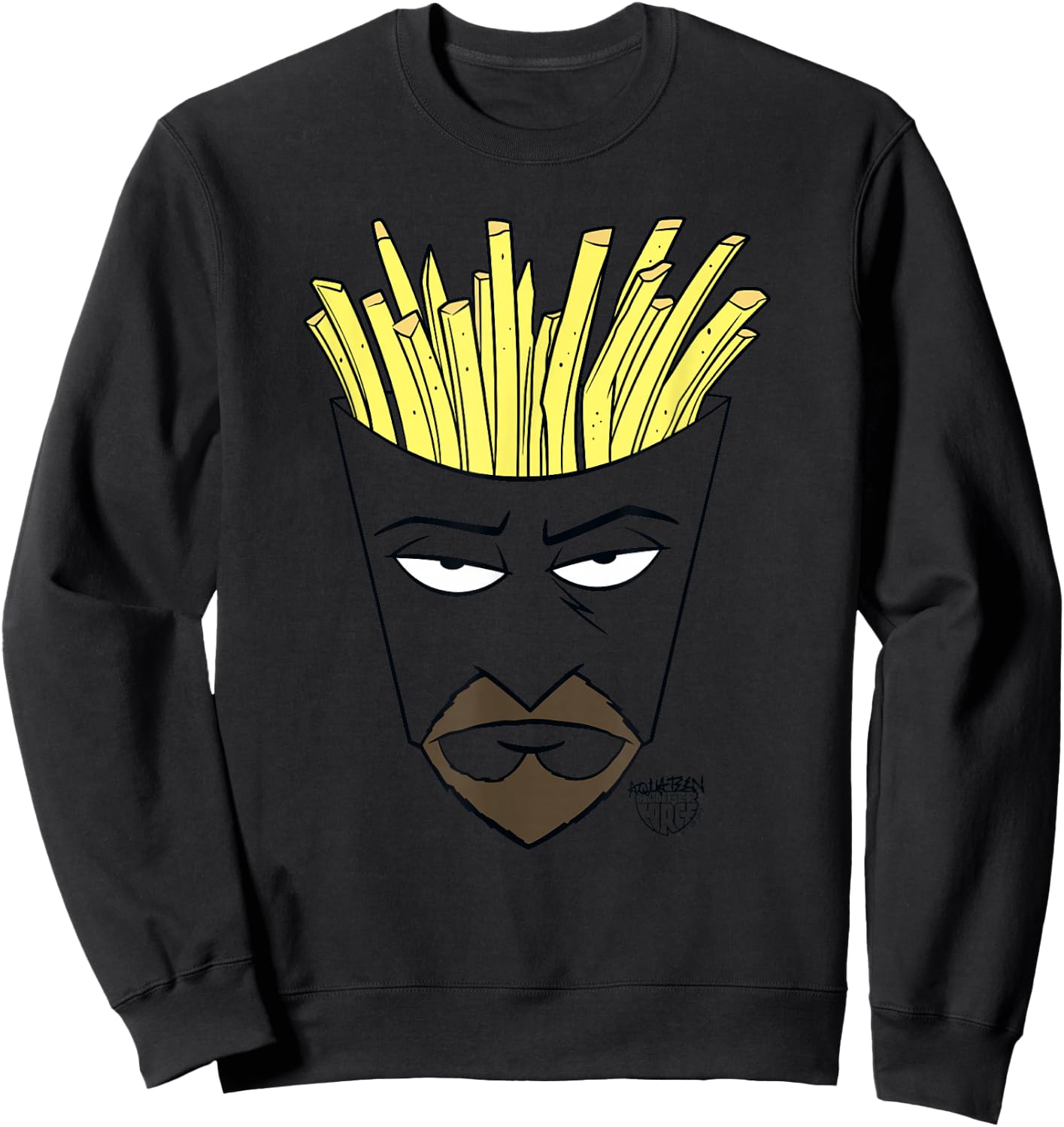Aqua Teen Hunger Force Frylock Big Face Sweatshirt - Sweatshirt | Black