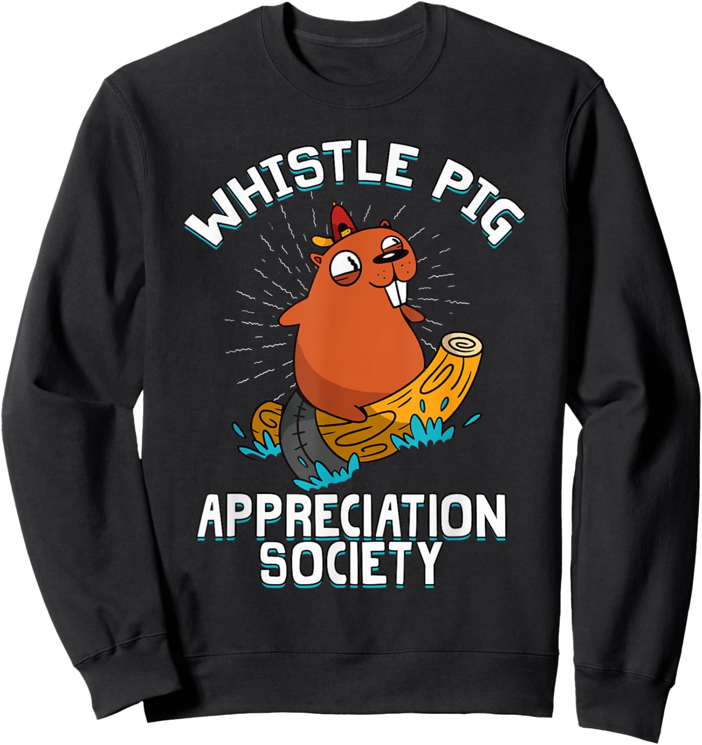 Whistle Pig Appreciation Society Sweatshirt - Sweatshirt | Black