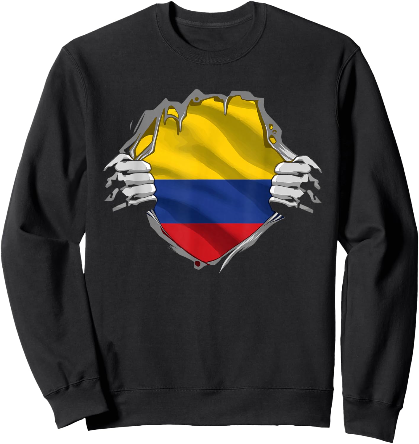 Colombia Shirt Colombian Flag Proud Colombia Country Roots Sweatshirt - Sweatshirt | Black