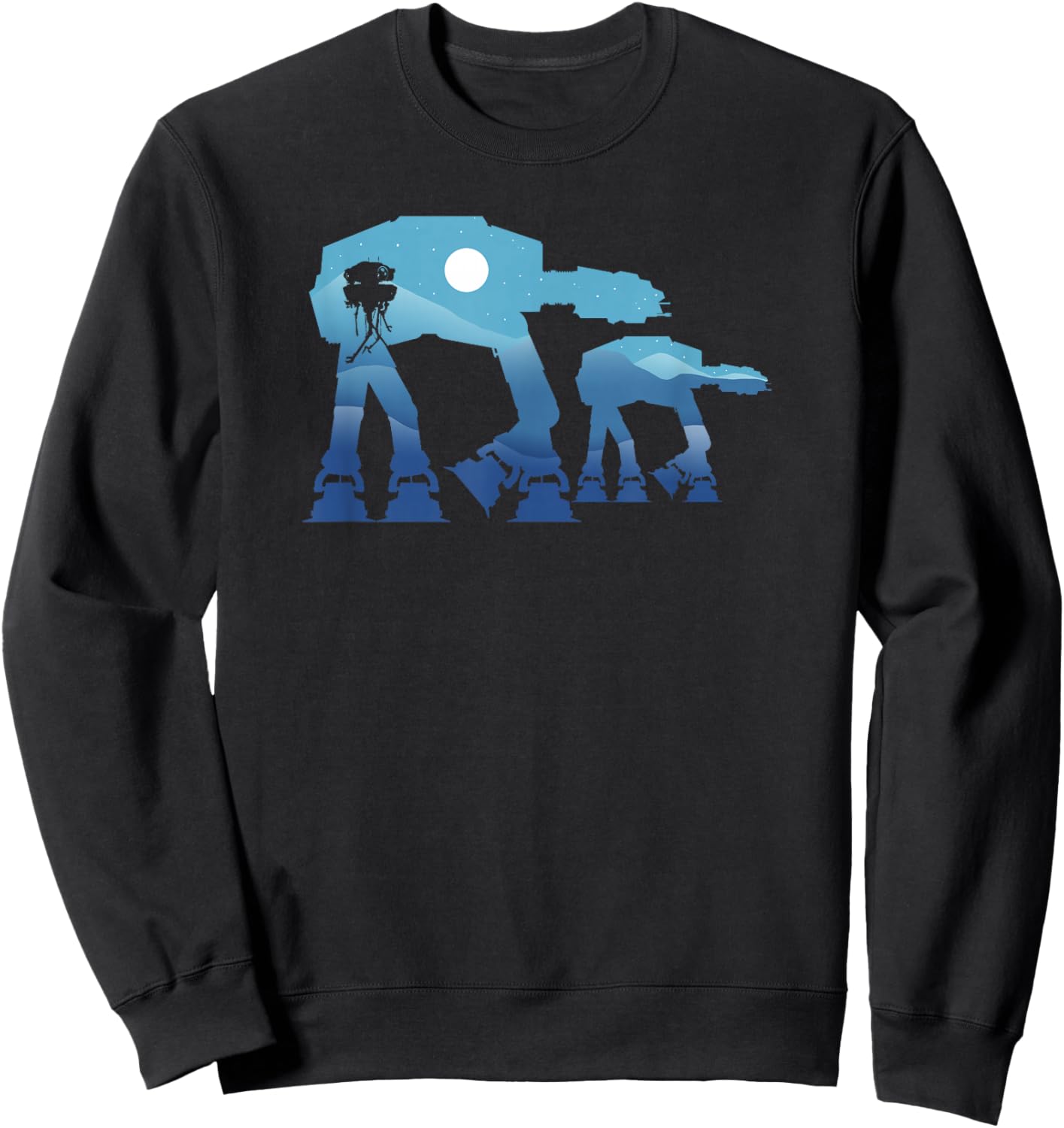 Star Wars Classic Battel Of Hoth AT-AT Walkers Silhouette Sweatshirt - Sweatshirt | Black