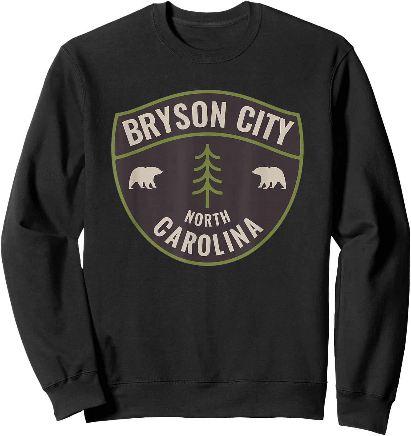 Bryson City North Carolina NC Bear Mountains Vacation Sweatshirt - Sweatshirt | Black
