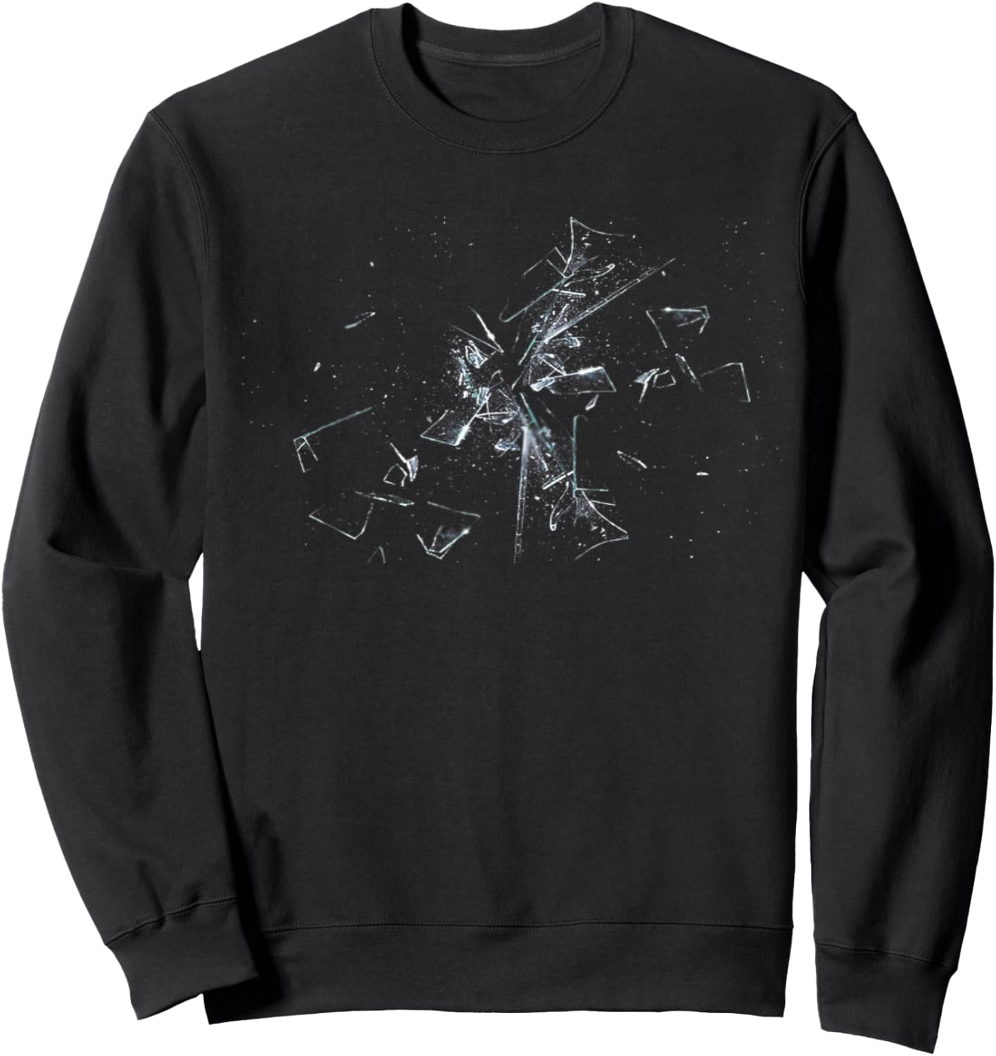 Broken Glass Strong Men Women Workout Gym Great Gift Sweatshirt - Sweatshirt | Black