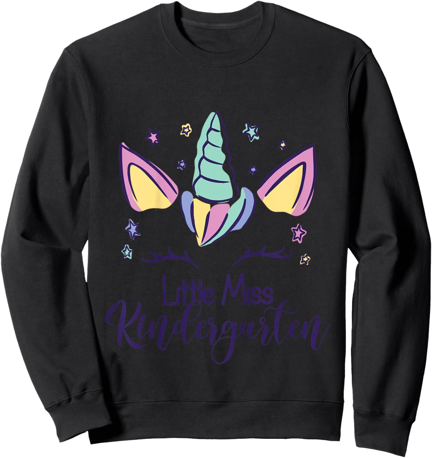 Kindergarten Girl First Day Little Miss Kindergarten 2025 Sweatshirt - Sweatshirt | Black