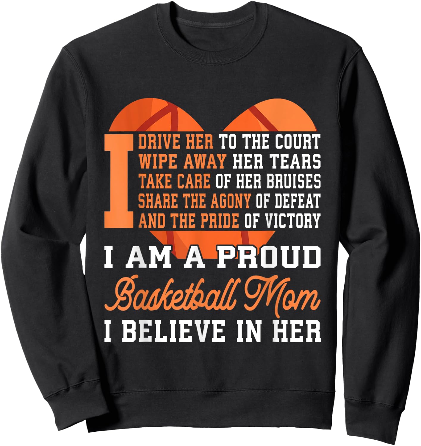 Basketball Mom Sweatshirt - Sweatshirt | Black