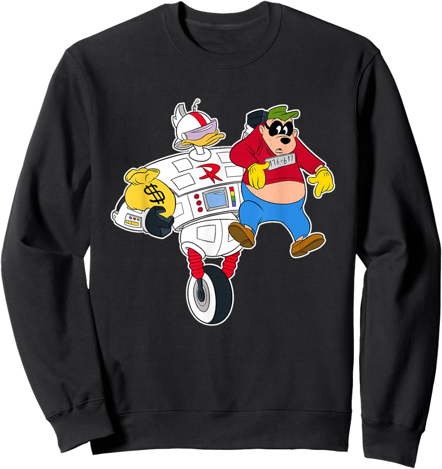 Disney Gizmoduck and Beagle Boy DuckTales Sweatshirt - Sweatshirt | Black