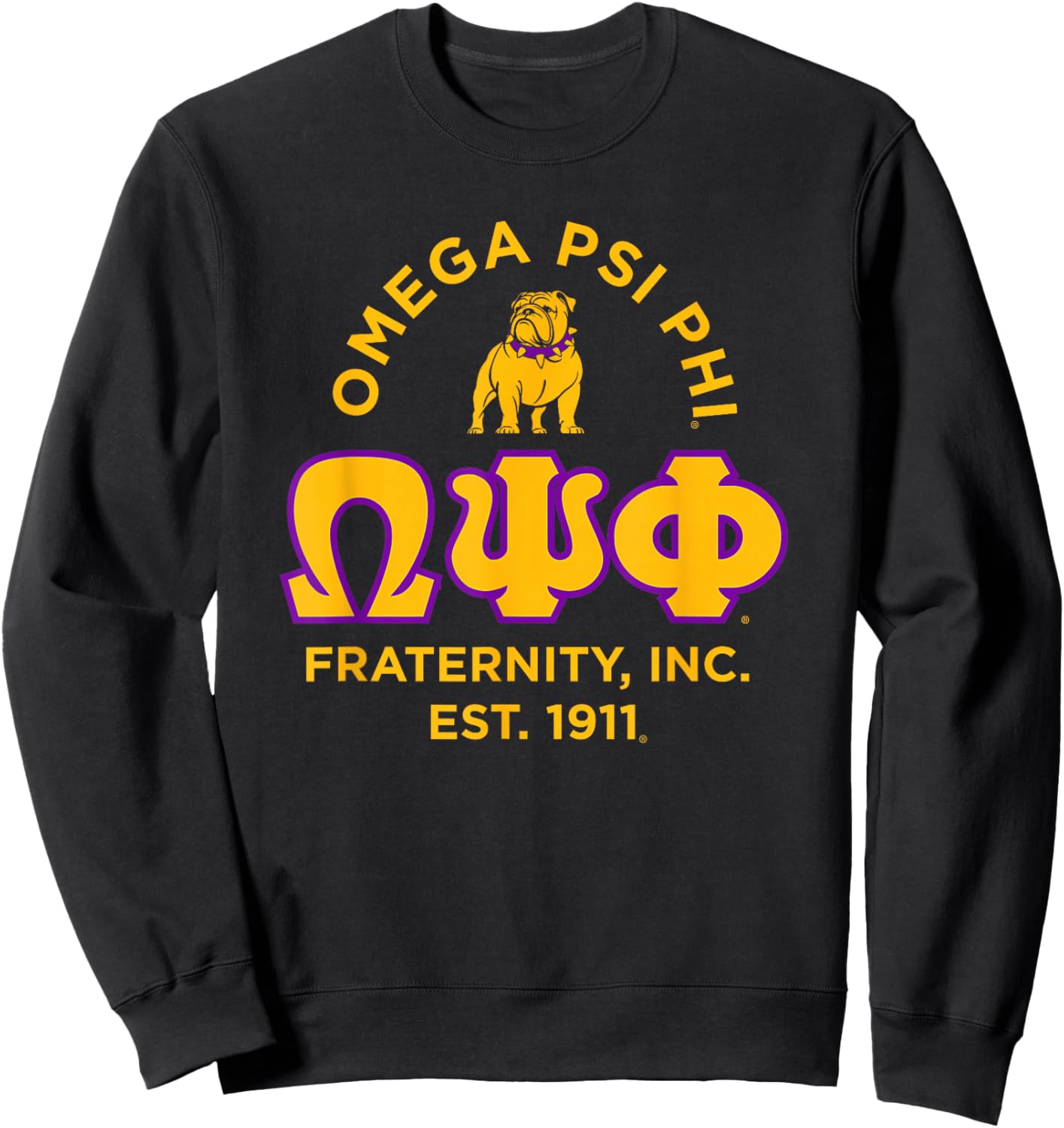 Omega Psi Phi Fraternity Paraphernalia, Omega Psi Phi Ques Sweatshirt - Sweatshirt | Black