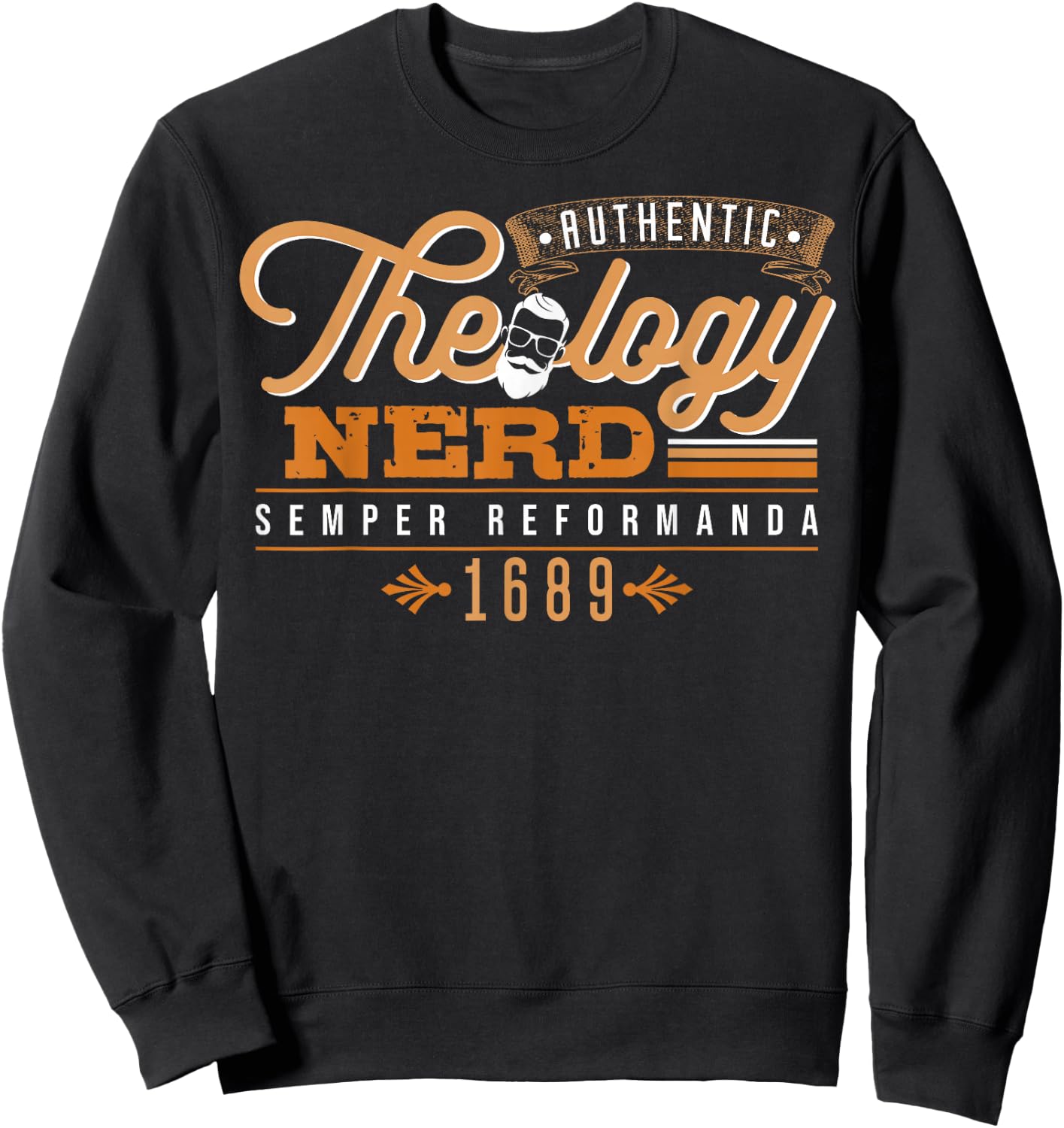 Theology Nerd 1689 Reformed Christian Seminary Sweatshirt - Sweatshirt | Black