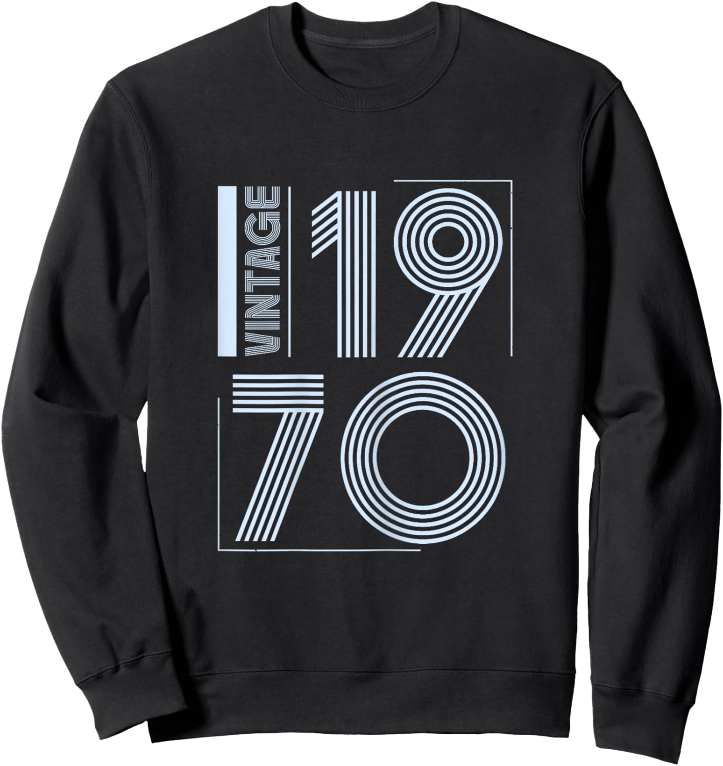 Vintage 1970 T Shirts Retro Funny 1970 Birthday Sweatshirt - Sweatshirt | Black