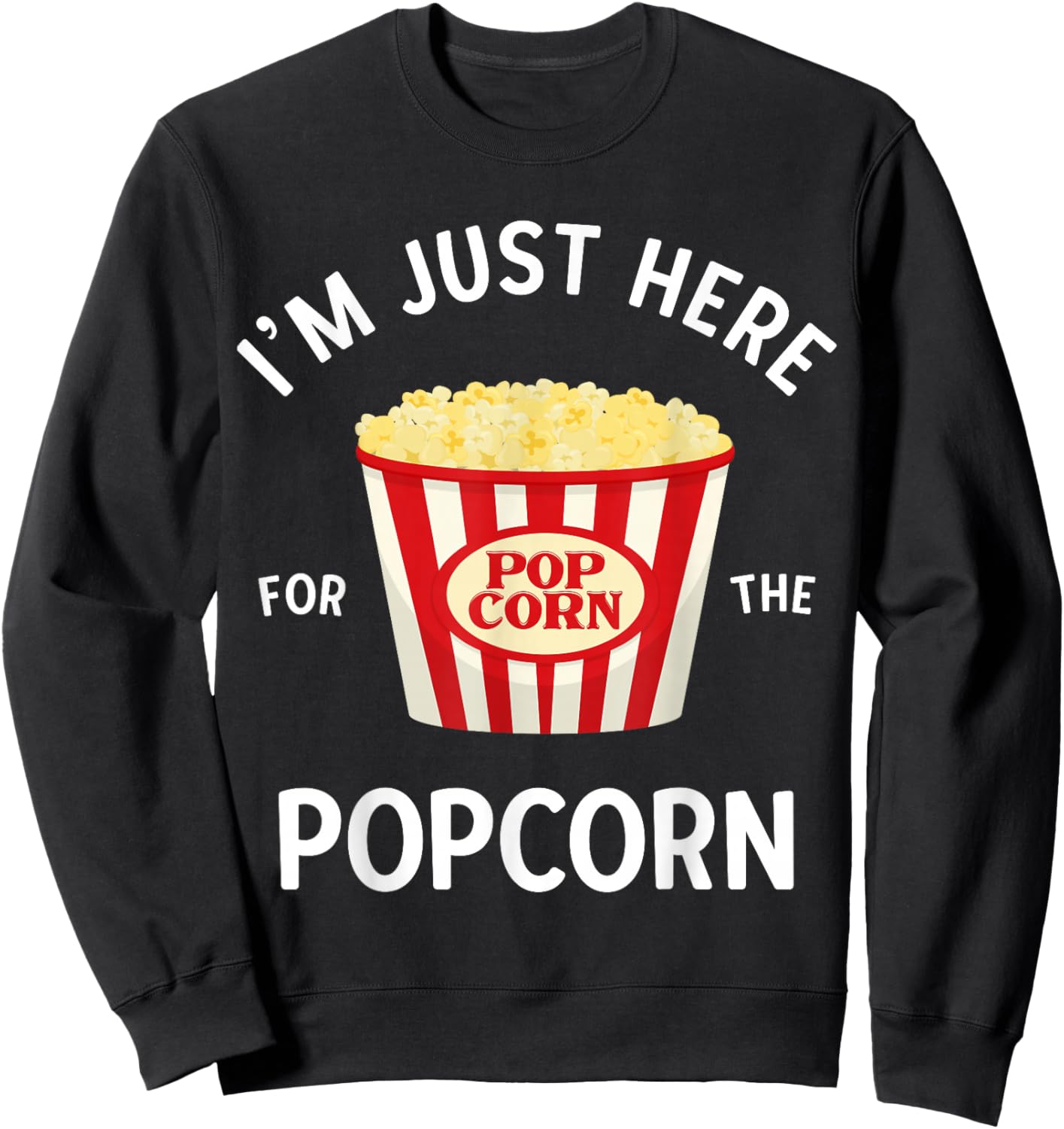 Funny Popcorn Lover Gifts Cinema Movie Snack Lover Men Kid Sweatshirt - Sweatshirt | Black