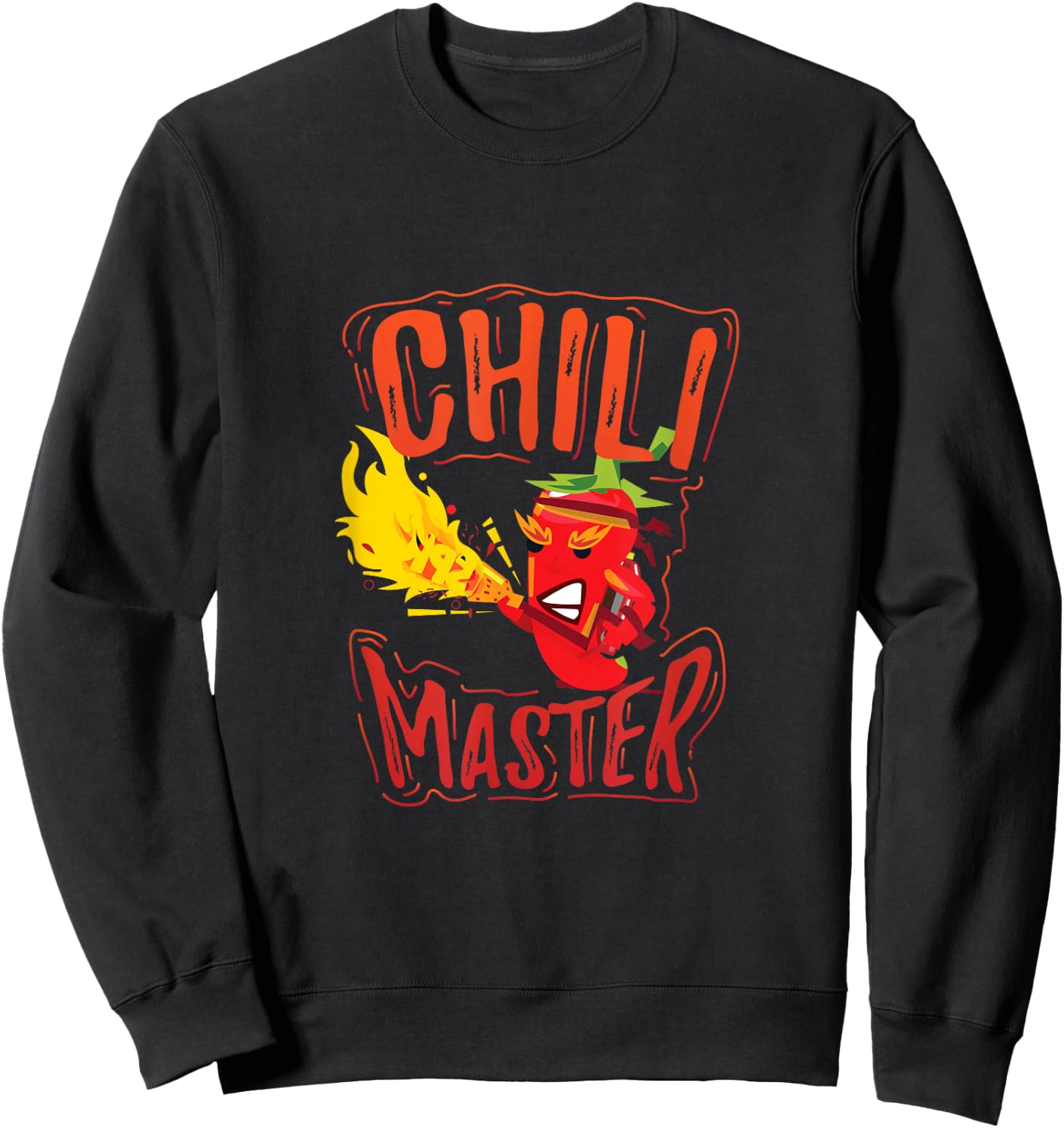 Chili Master Cooking Competition Chef Gift Fun Sweatshirt - Sweatshirt | Black