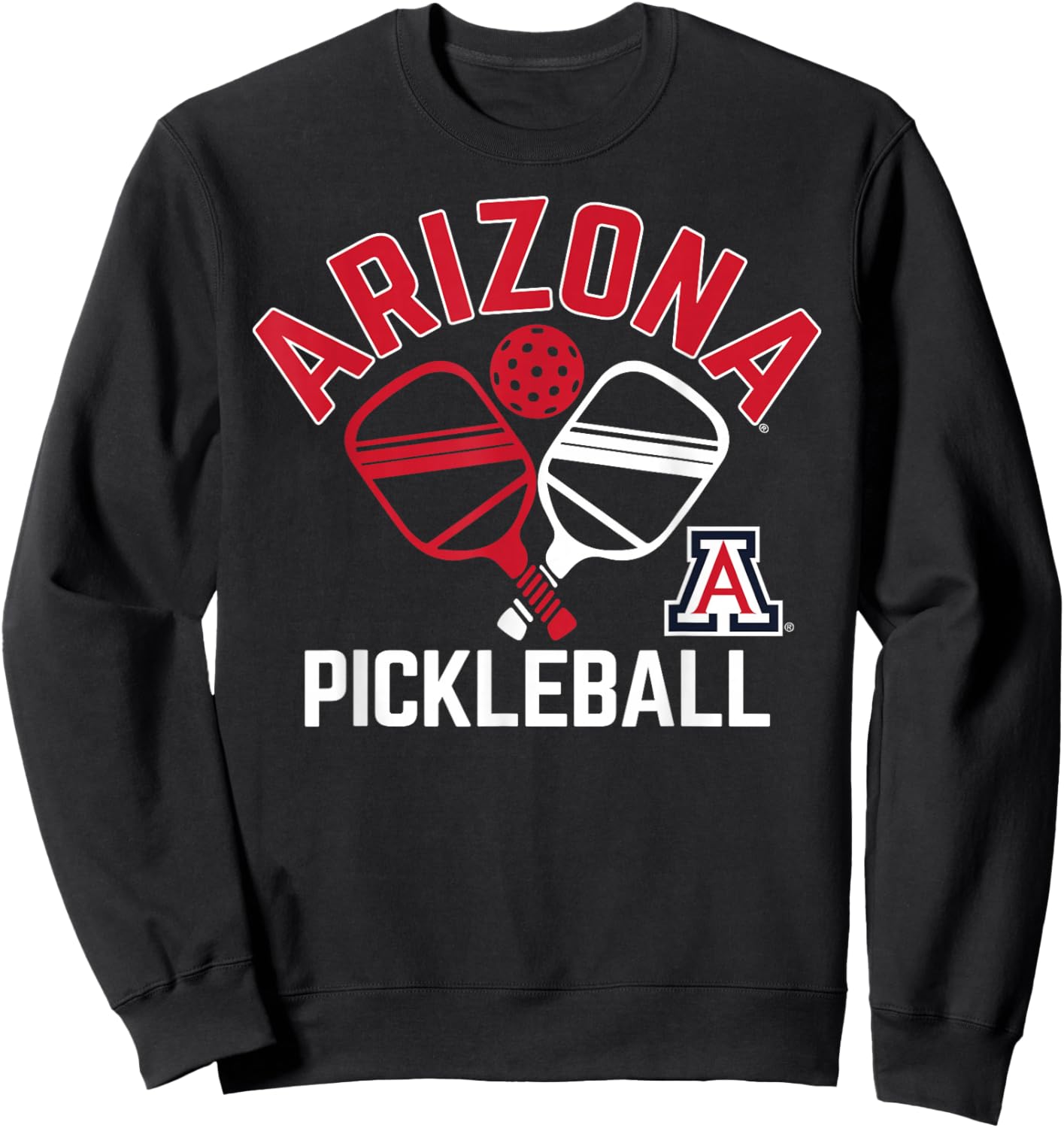 Arizona Wildcats Pickleball Navy Officially Licensed Sweatshirt - Sweatshirt | Black