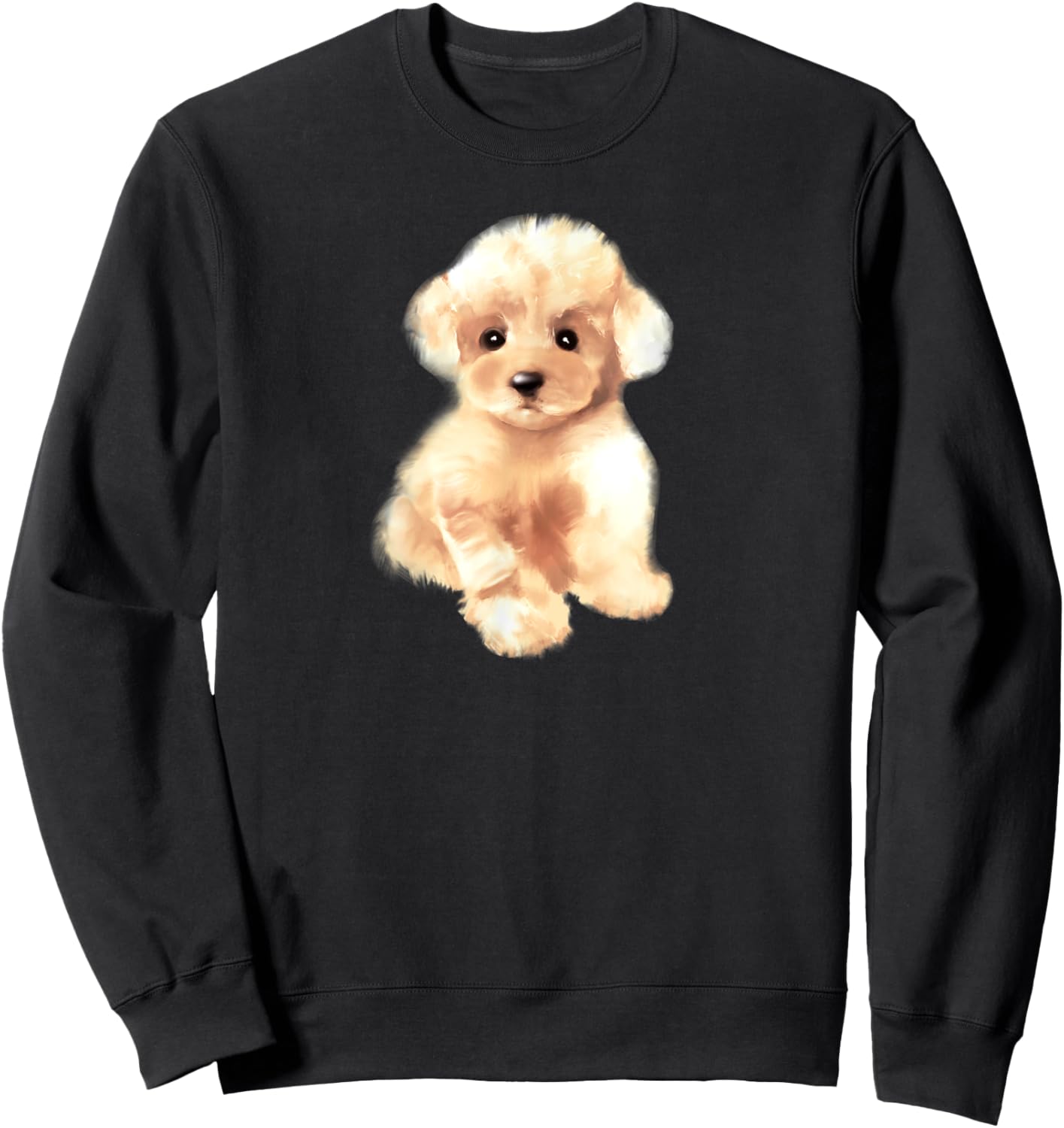 Toy poodle dog ,breed,mini poodle puppy Women Kids Sweatshirt - Sweatshirt | Black