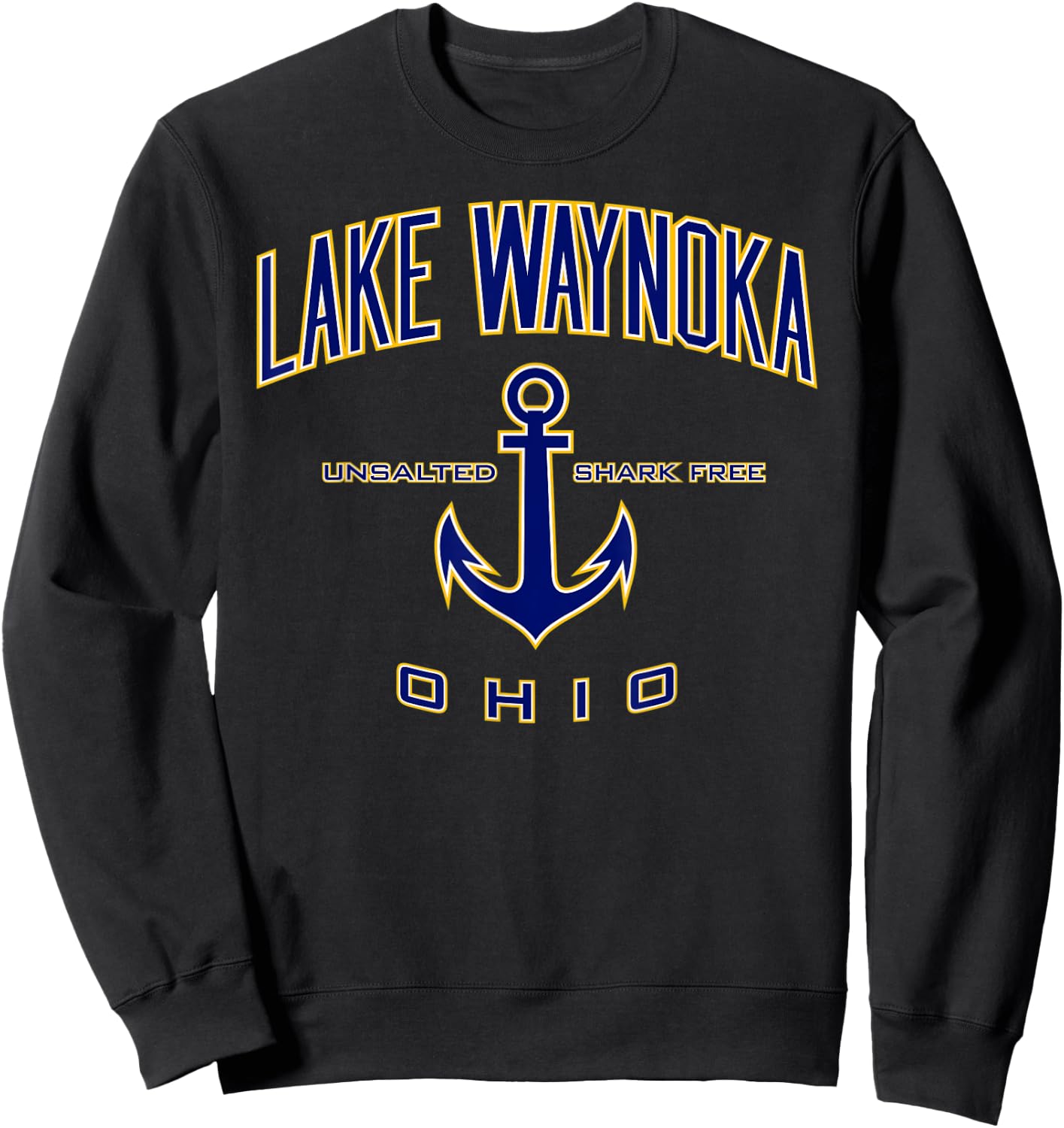 Lake Waynoka Shirt , Men, Girls & Boys Sweatshirt - Sweatshirt | Black