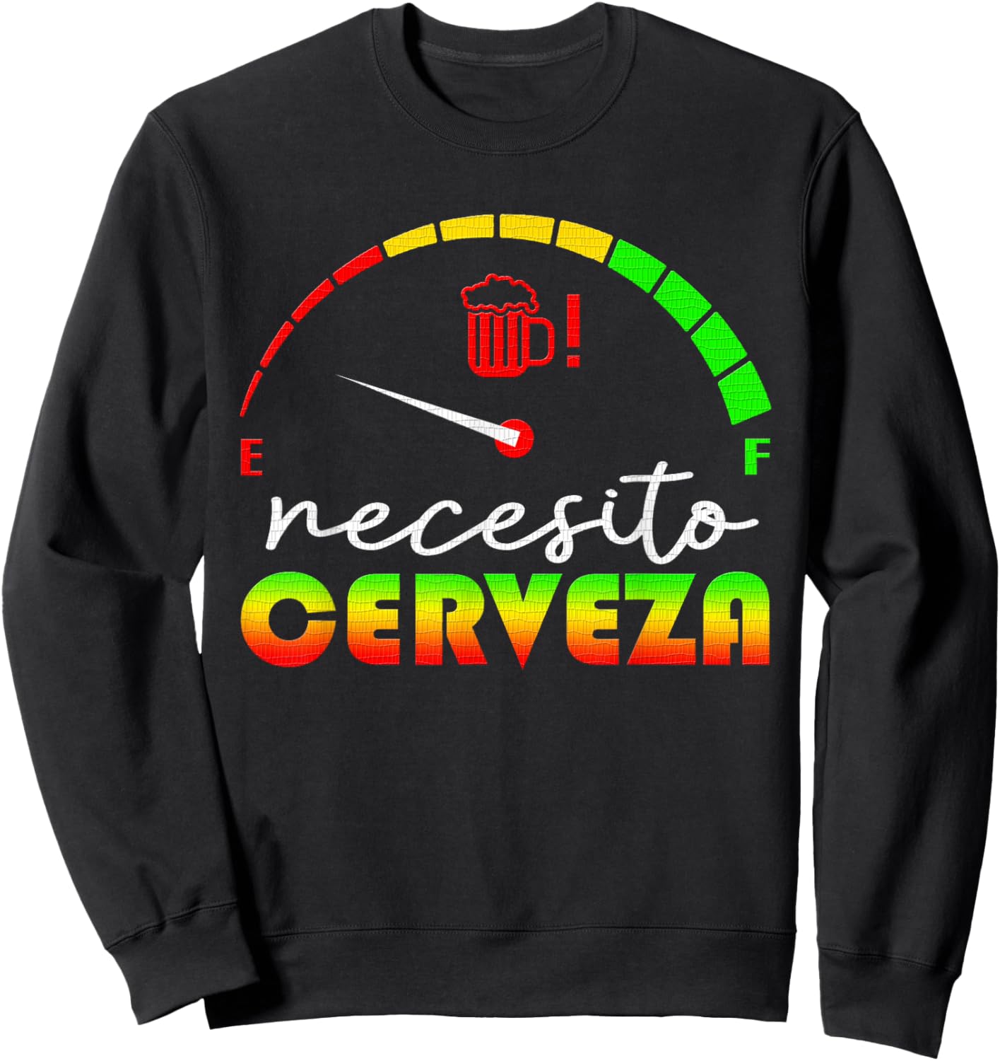 Necesito Cerveza Shirt - Cerveza Sweatshirt - Sweatshirt | Black