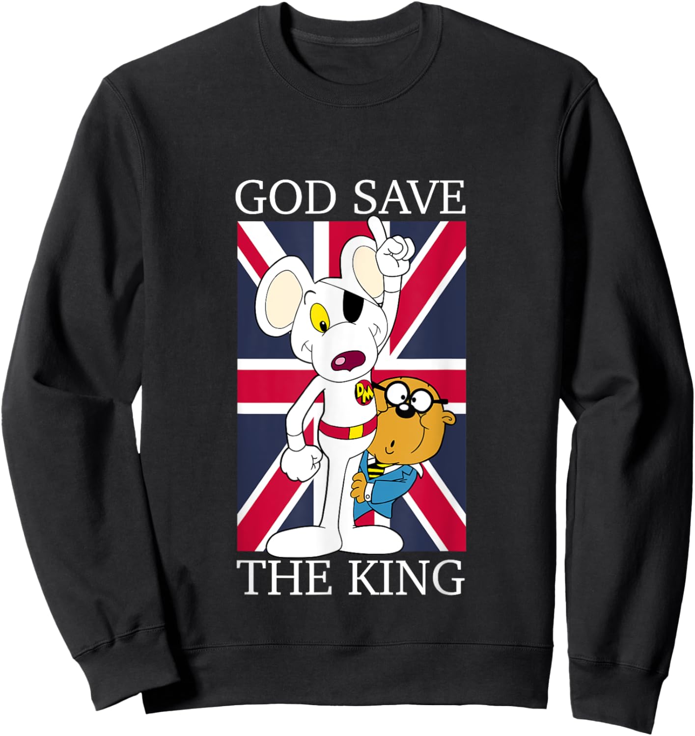 Danger Mouse God Save The King Sweatshirt - Sweatshirt | Black