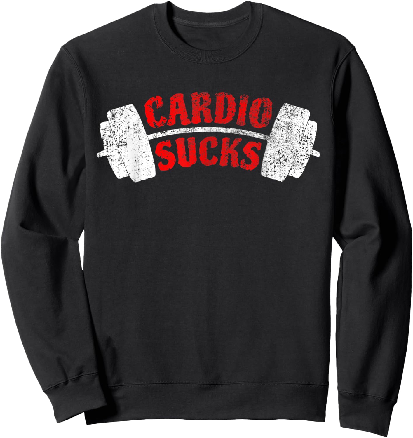 Cardio Sucks at the gym Sweatshirt - Sweatshirt | Black