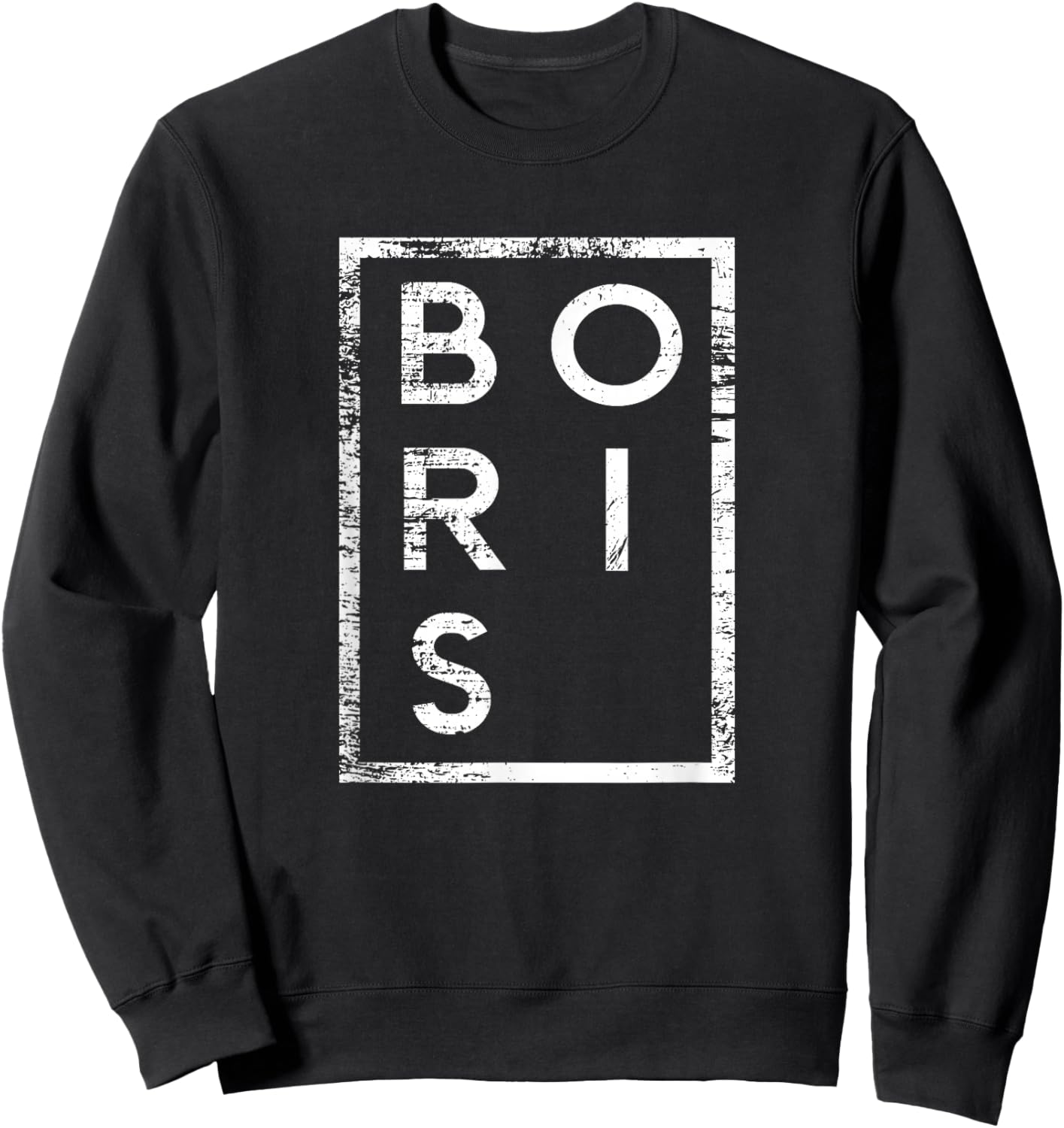 Boris Minimalismus Sweatshirt - Sweatshirt | Black