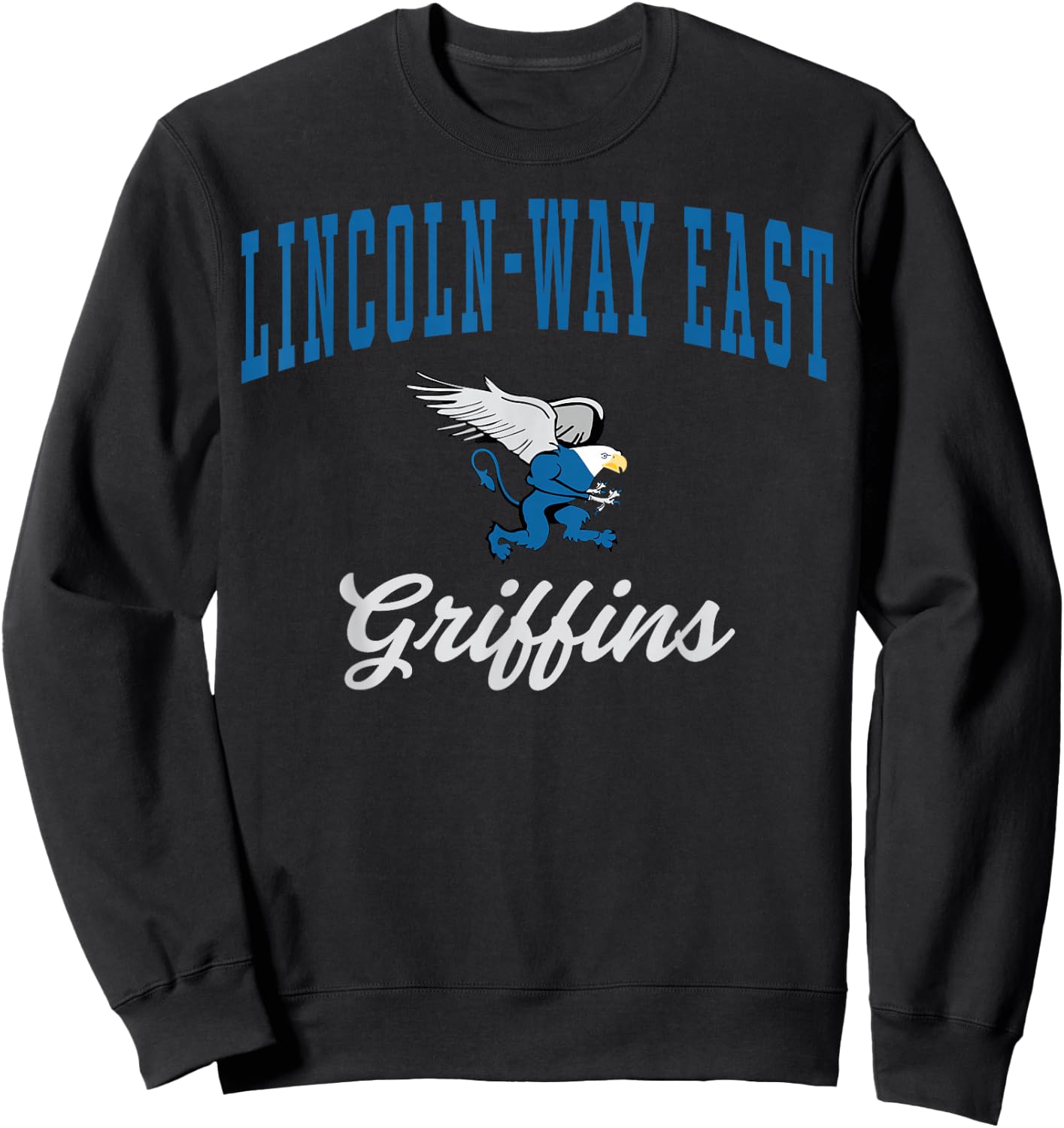 Lincoln-Way East High School Griffins C7 Sweatshirt - Sweatshirt | Black