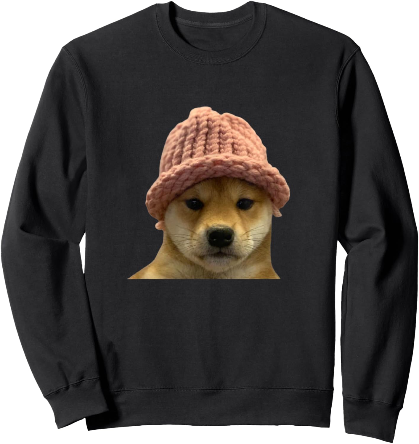 Dogwifhat Memecoin Sweatshirt - Sweatshirt | Black