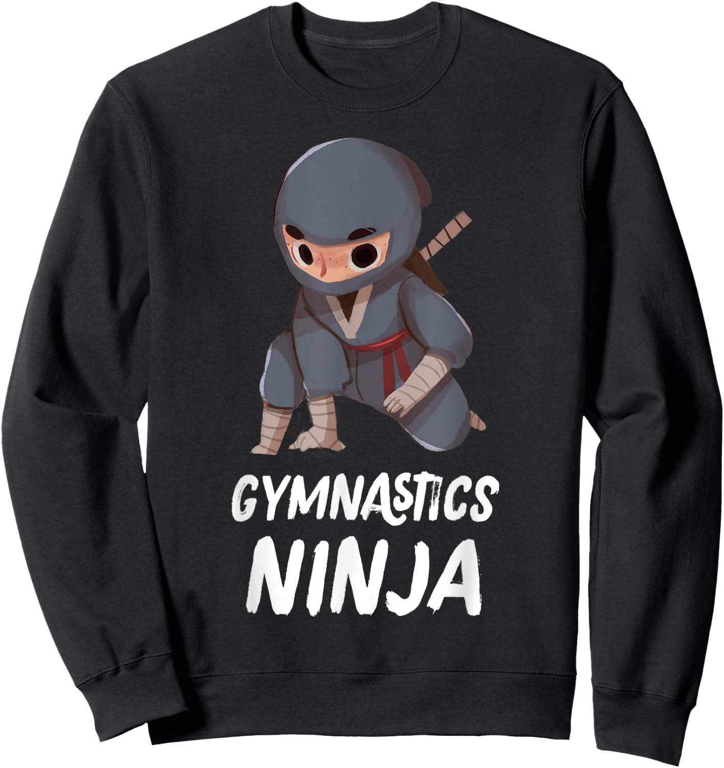 Gymnastics Ninja Boy Funny Sport Sweatshirt - Sweatshirt | Black