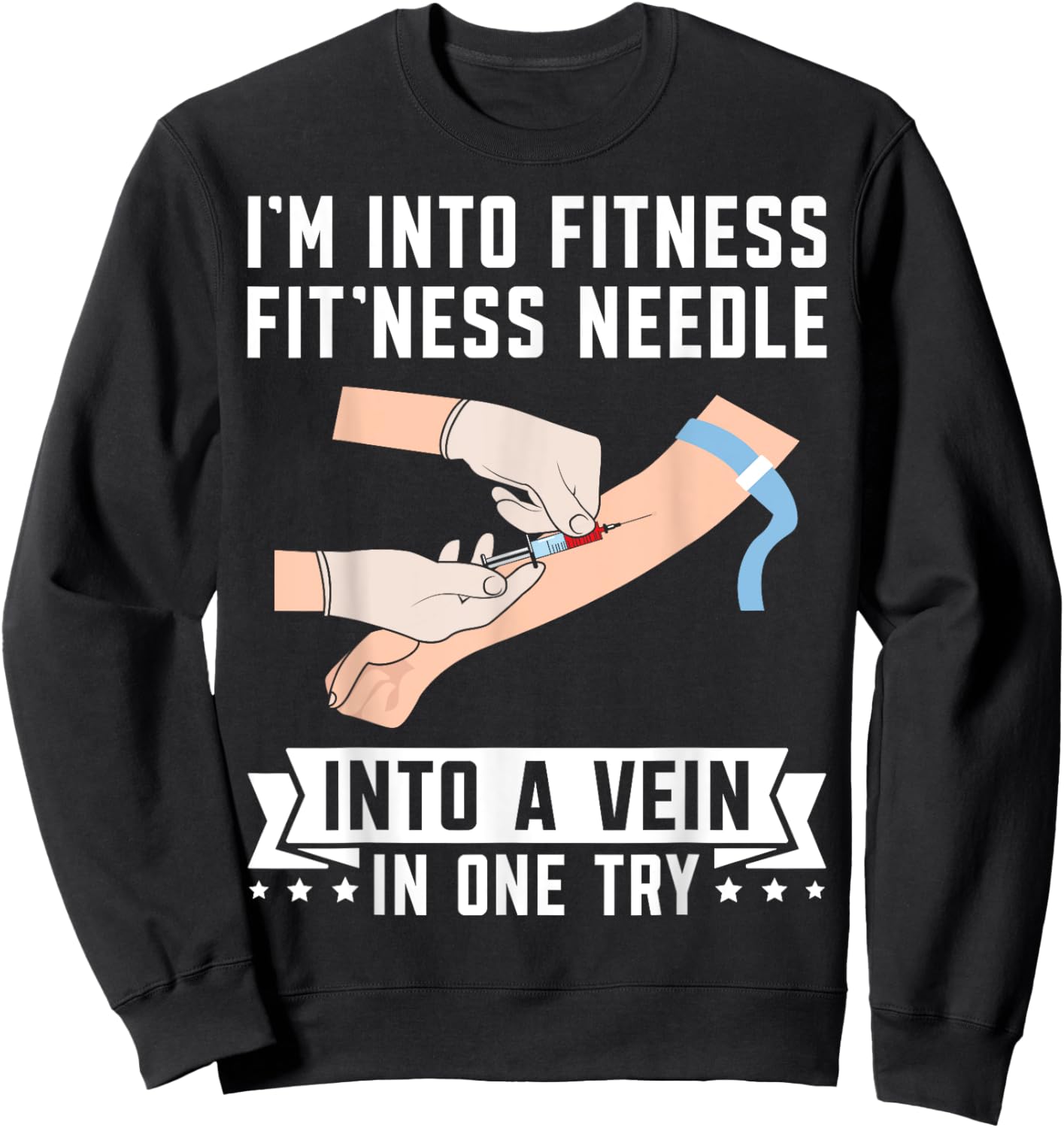 Phleb Phlebotomist Sweatshirt - Sweatshirt | Black