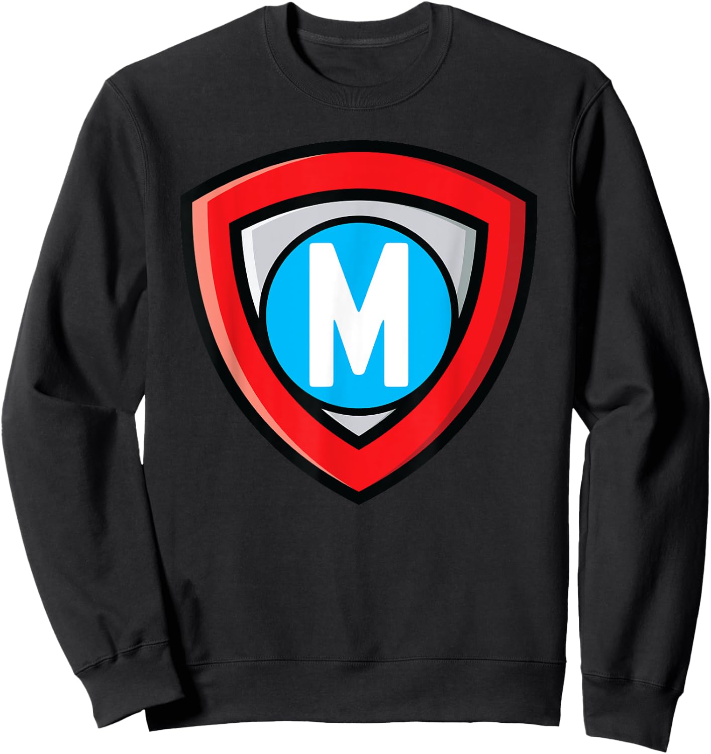 Letter M - Superhero symbol Sweatshirt - Sweatshirt | Black