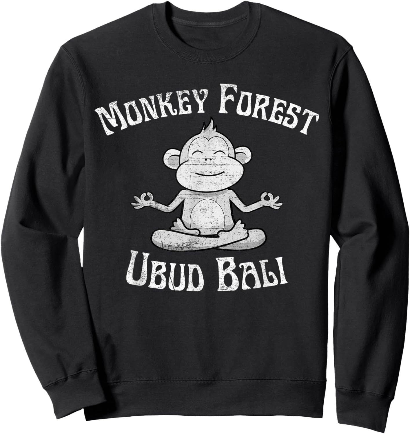 Monkey Forest Ubud Bali Indonesia Sweatshirt - Sweatshirt | Black