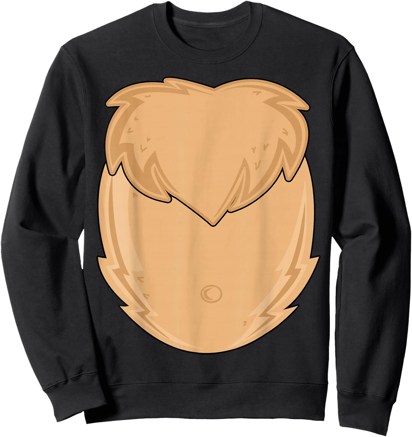 Reindeer Christmas Xmas Costume Cute Hairy Men Boy Kids Gift Sweatshirt - Sweatshirt | Black