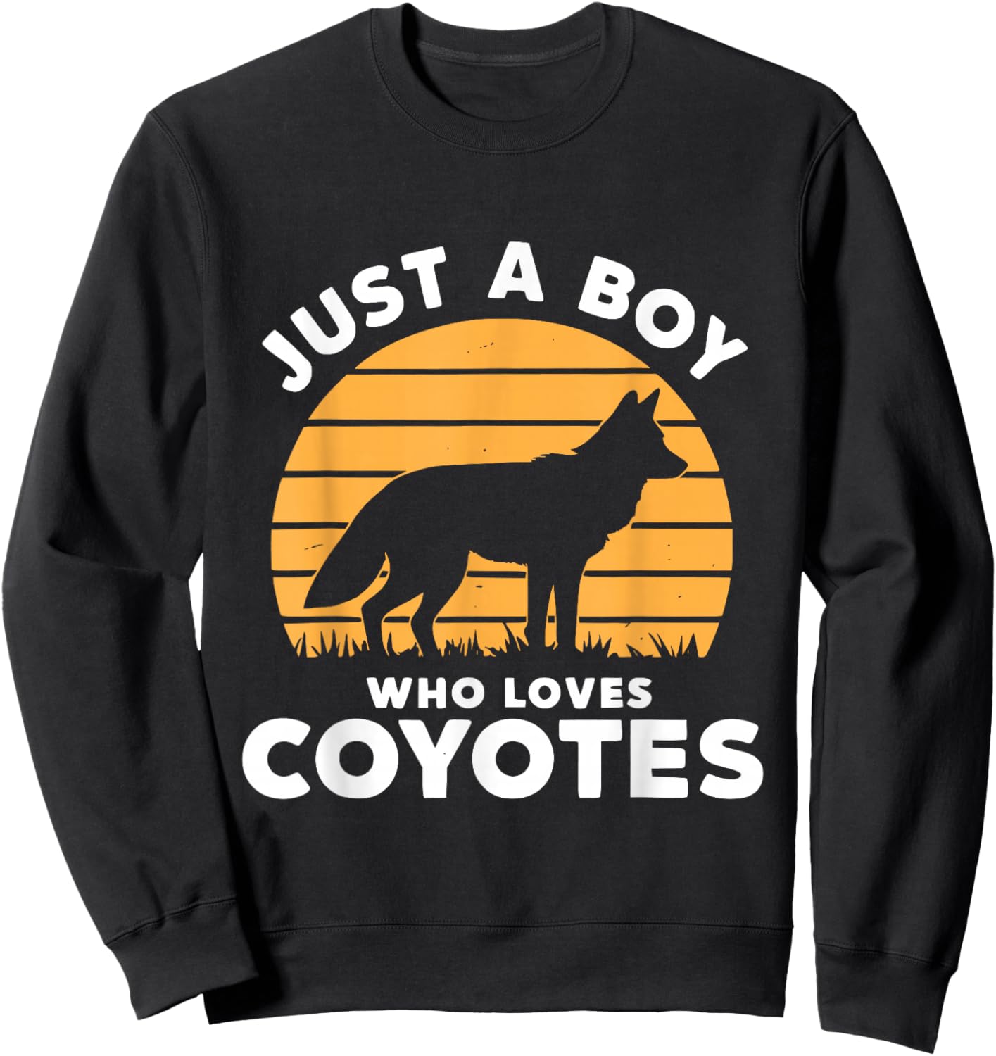 Just A Boy Who Loves Coyotes Sweatshirt - Sweatshirt | Black