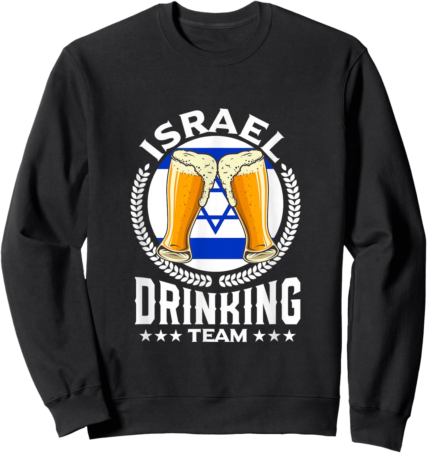 Israel Drinking Team Sweatshirt - Sweatshirt | Black