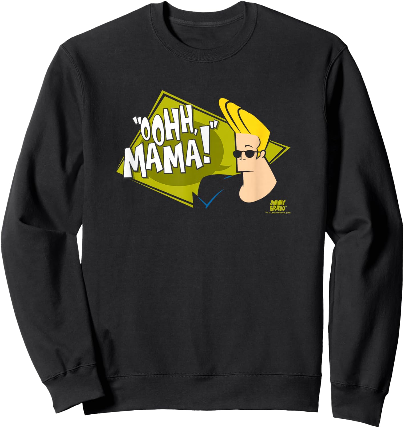 Johnny Bravo Oohh Mama Sweatshirt - Sweatshirt | Black