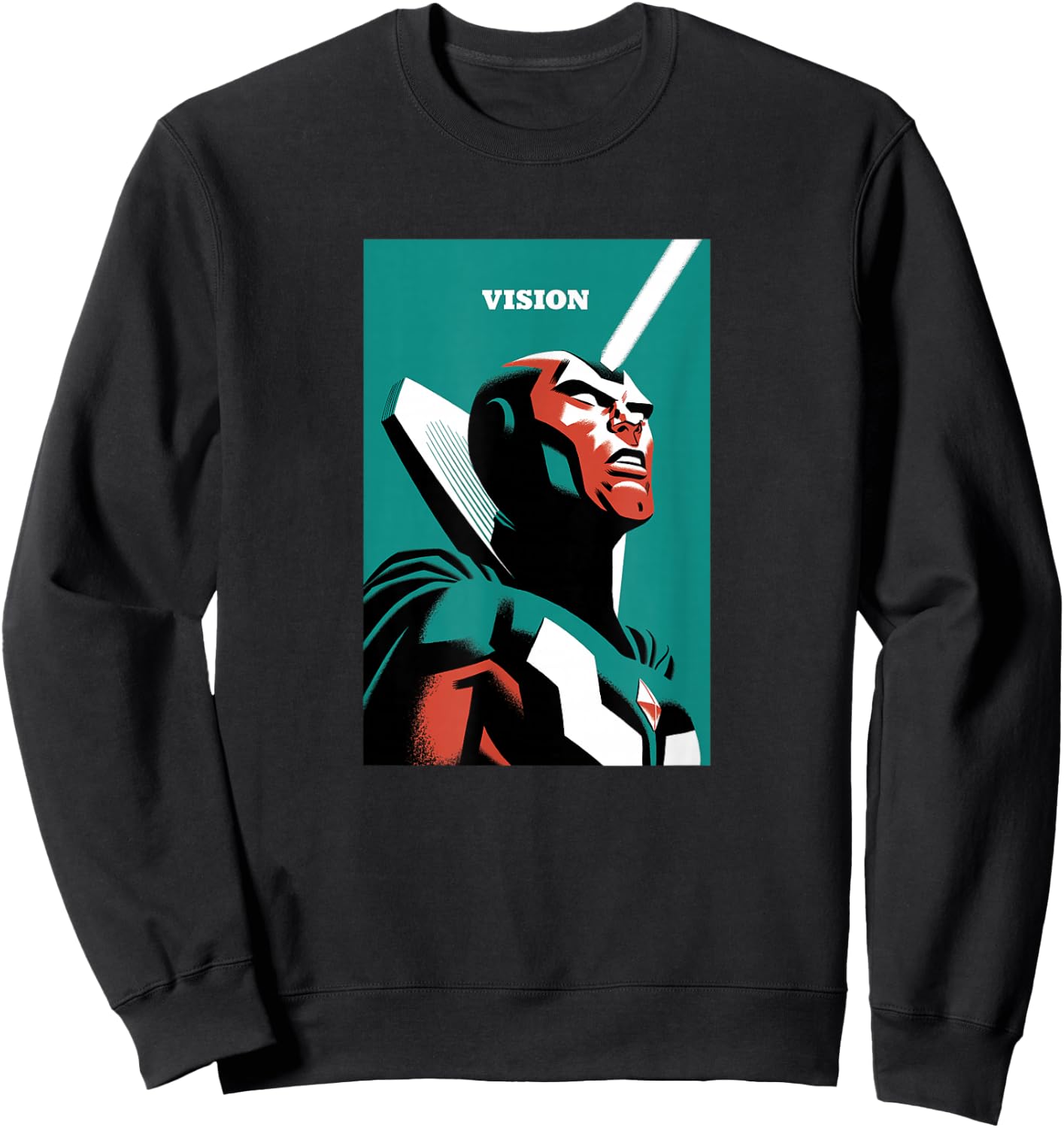 Marvel Vision Simple Poster Sweatshirt - Sweatshirt | Black