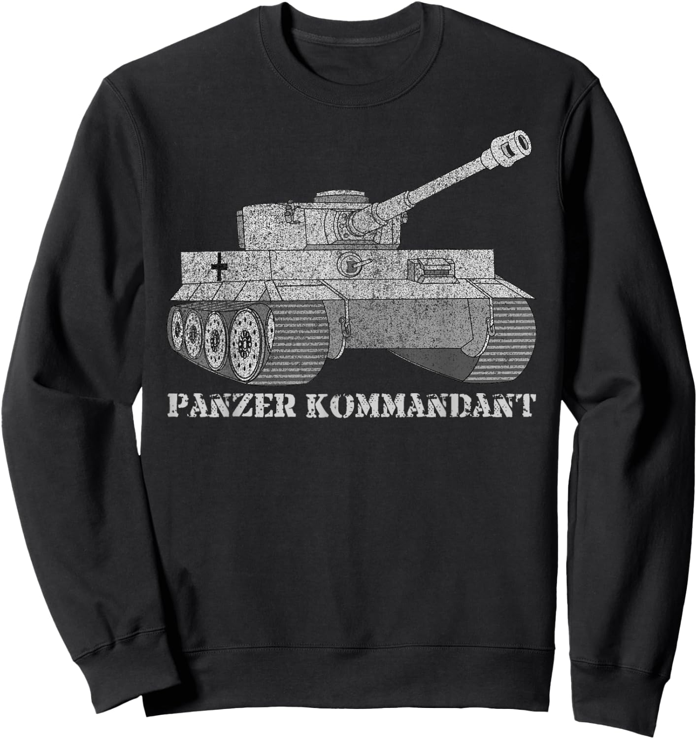 Tiger Tank Commander T shirt Gift Panzer Kommandant Wittmann Sweatshirt - Sweatshirt | Black