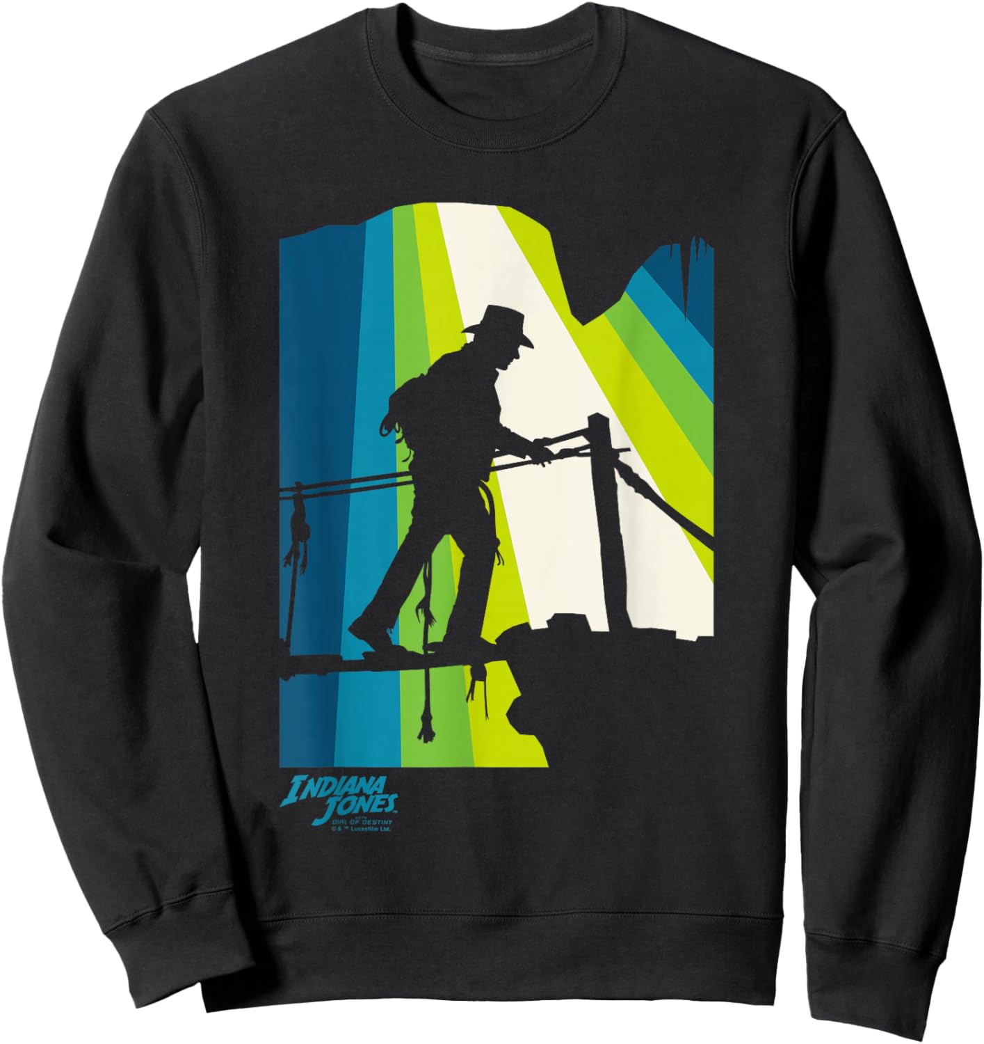 Indiana Jones and the Dial of Destiny Crossing Bridge Shadow Sweatshirt - Sweatshirt | Black