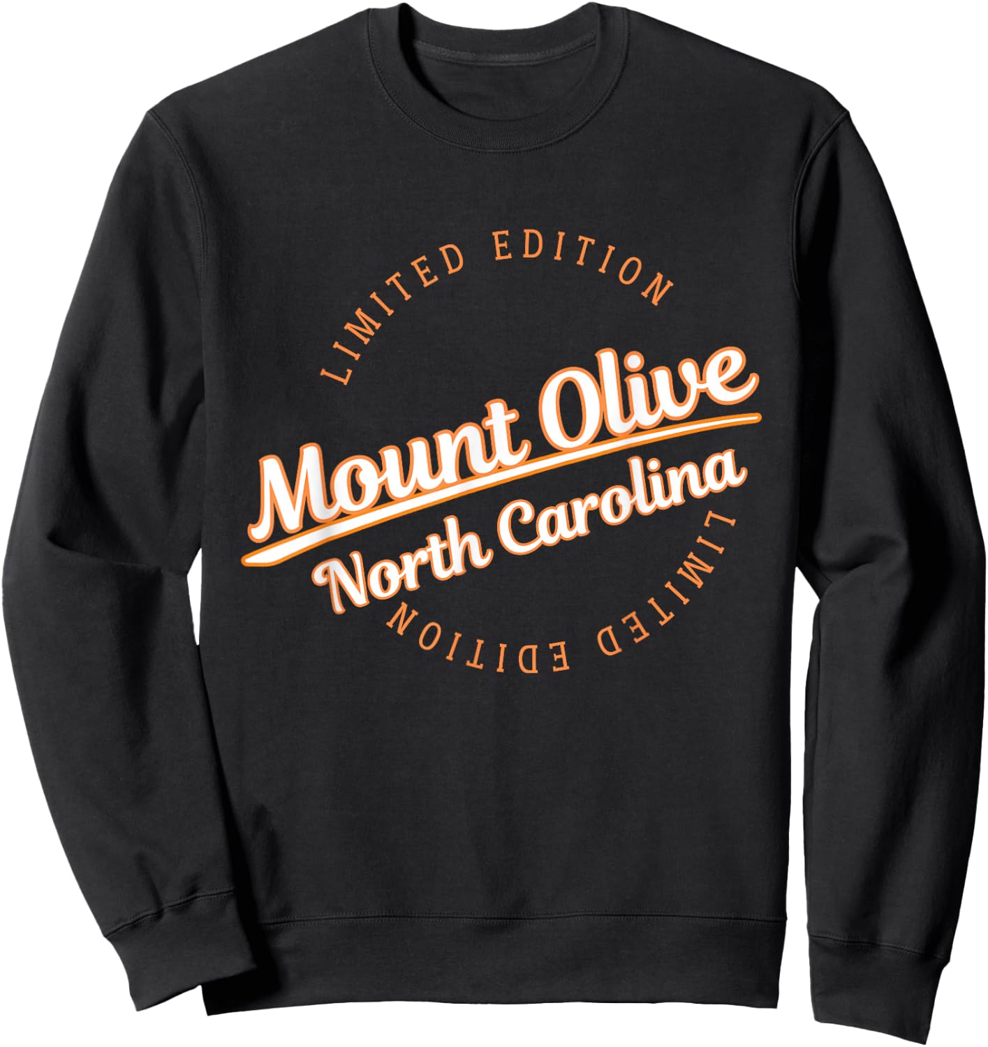 Retro Athletic Mount Olive NC Apparel Sweatshirt - Sweatshirt | Black