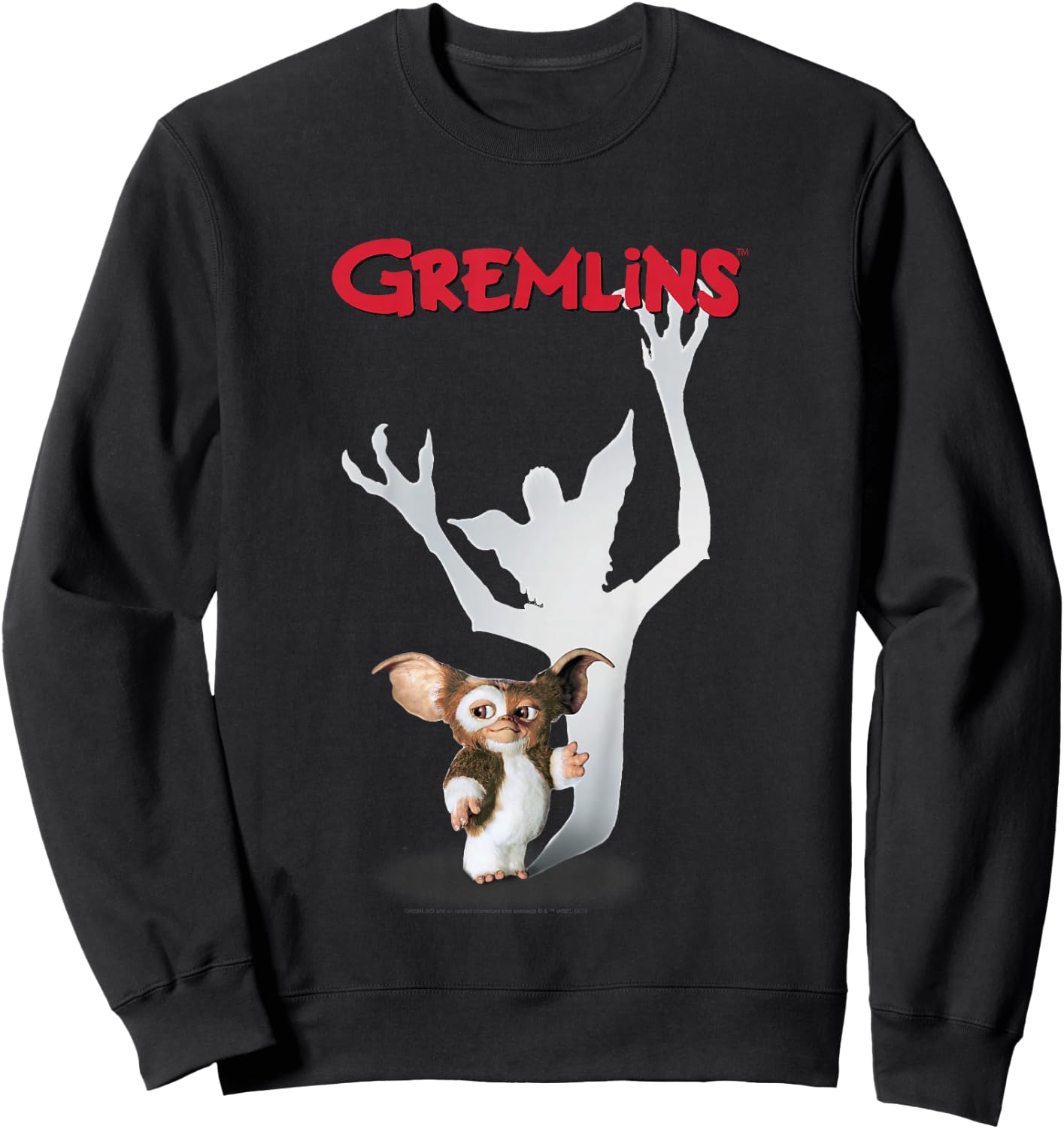Kids Gremlins Gizmo Classic Poster Sweatshirt - Sweatshirt | Black
