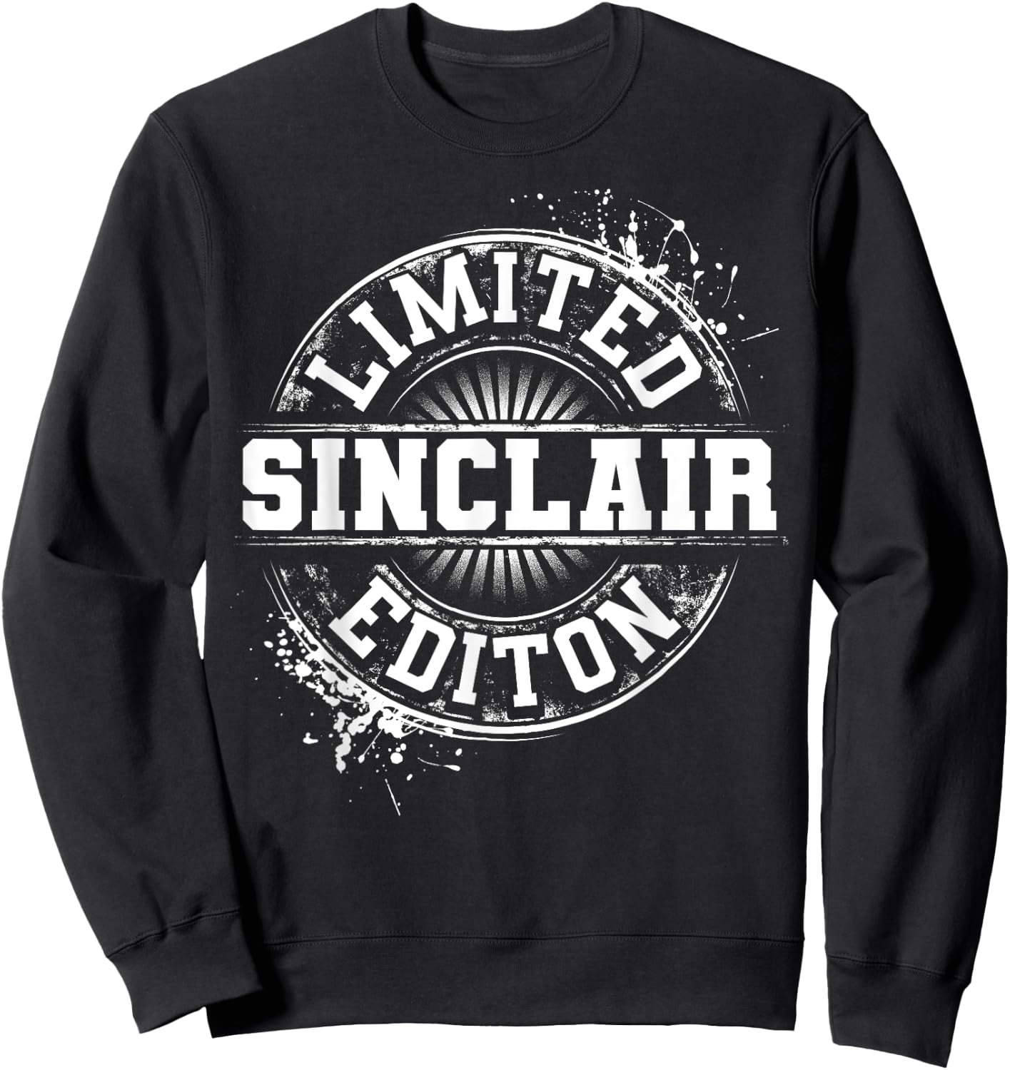 SINCLAIR Funny Surname Family Tree Birthday Reunion Gift Sweatshirt - Sweatshirt | Black