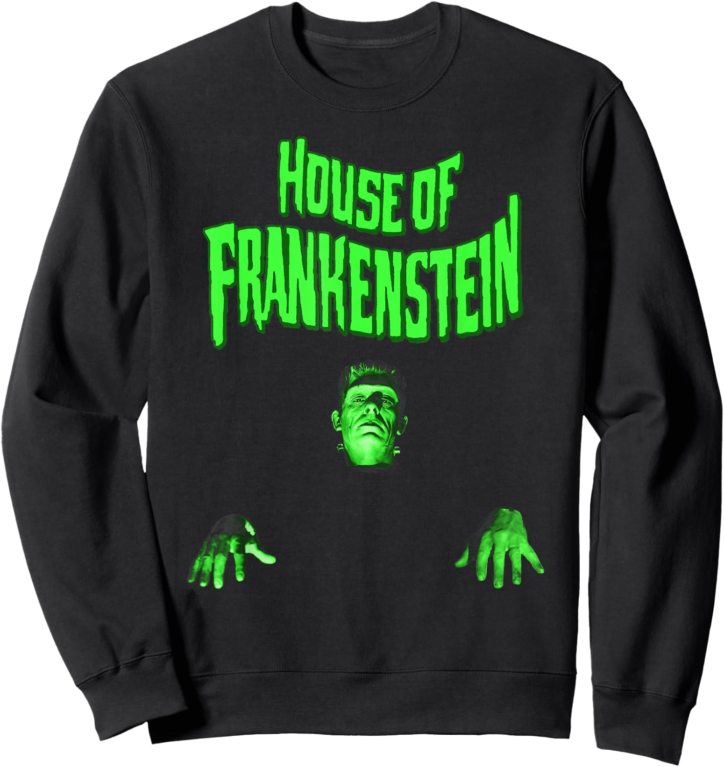 Universal Monsters House Of Frankenstein Walk Portrait Sweatshirt - Sweatshirt | Black