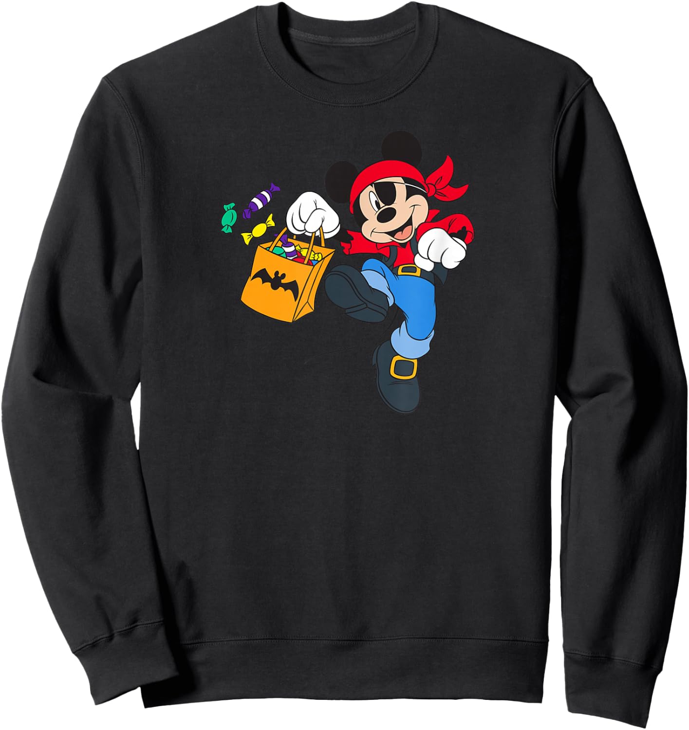 Disney Halloween Mickey Mouse Pirate Sweatshirt - Sweatshirt | Black