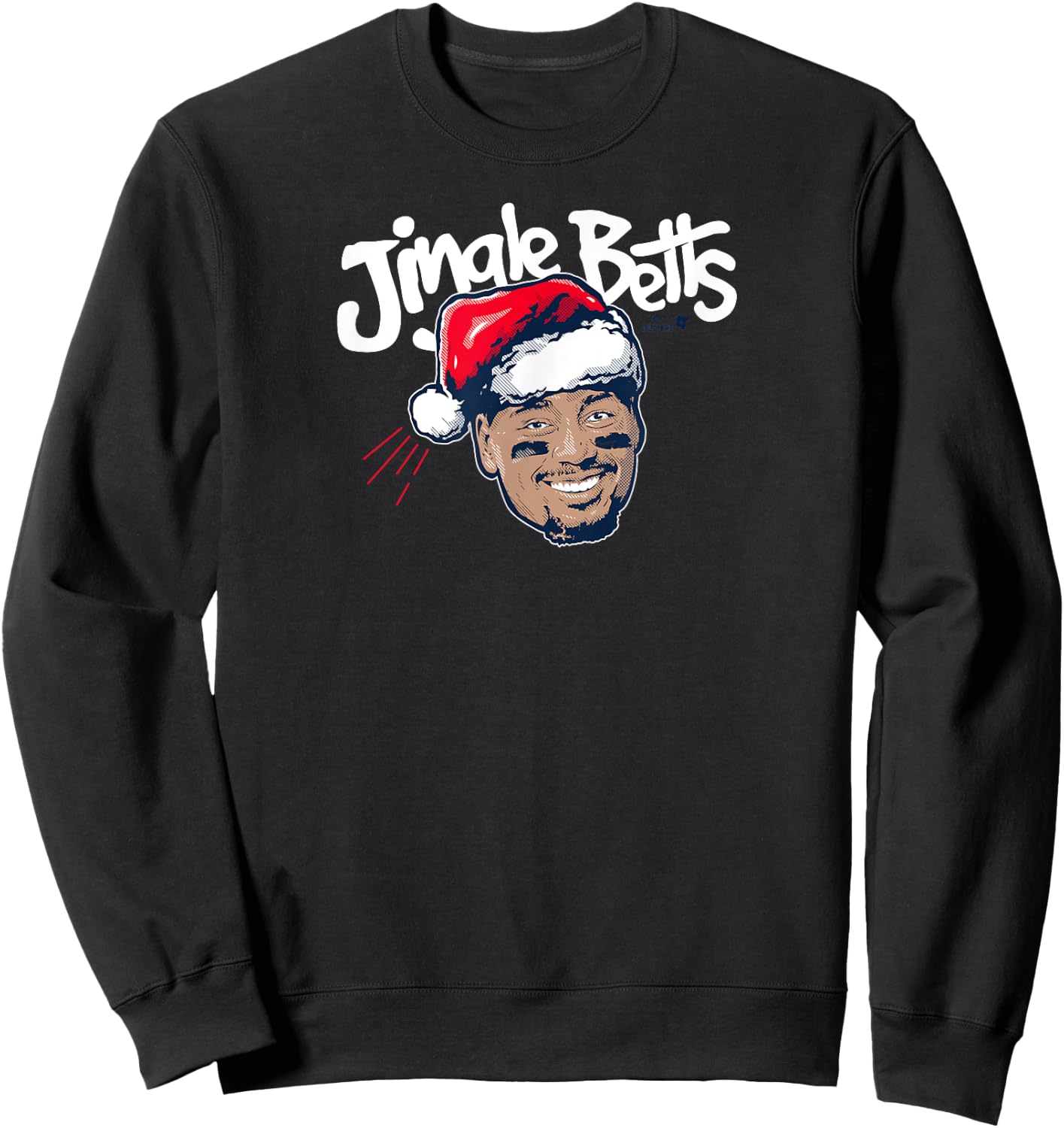 Officially Licensed Mookie Betts - Jingle Betts Sweatshirt - Sweatshirt | Black