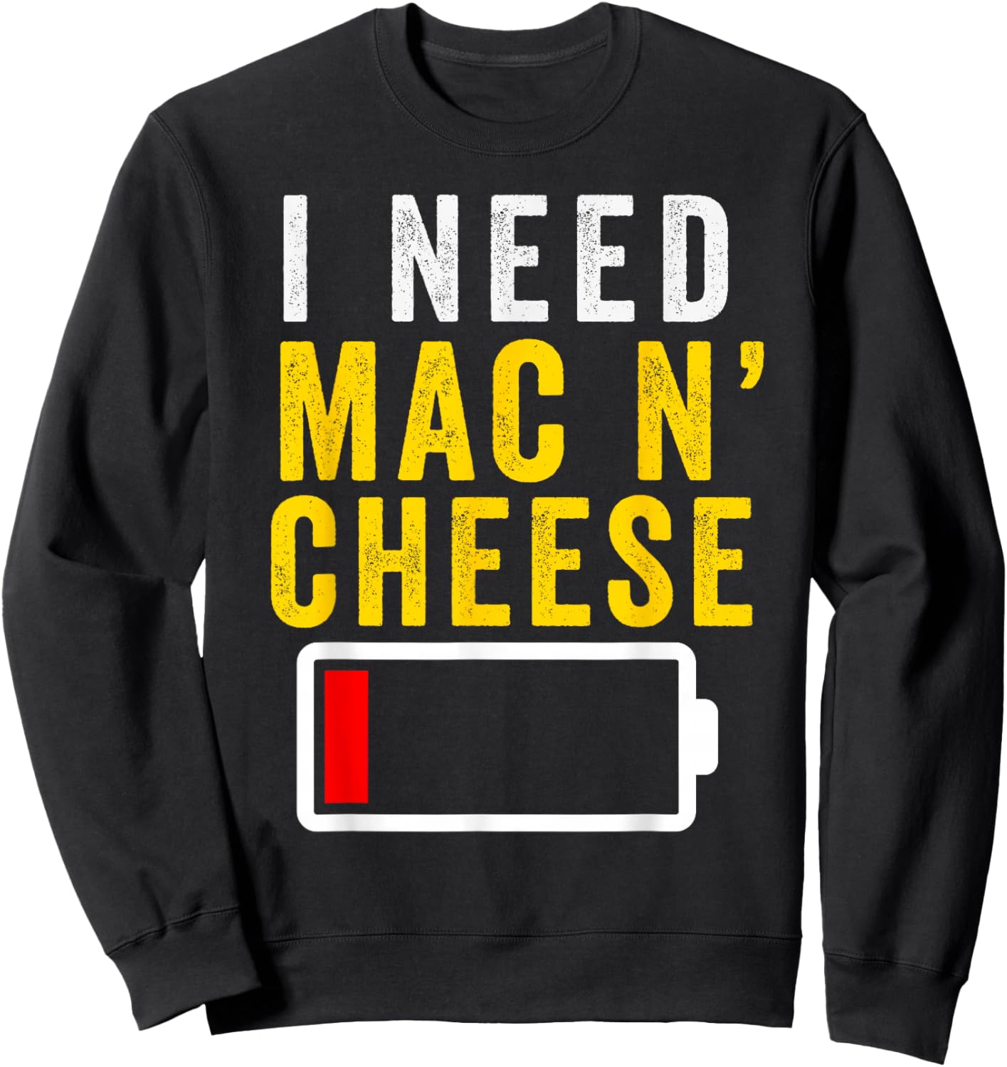 Mac n Cheese Kids Boys Girls Macaroni and Cheese Men Women Sweatshirt - Sweatshirt | Black
