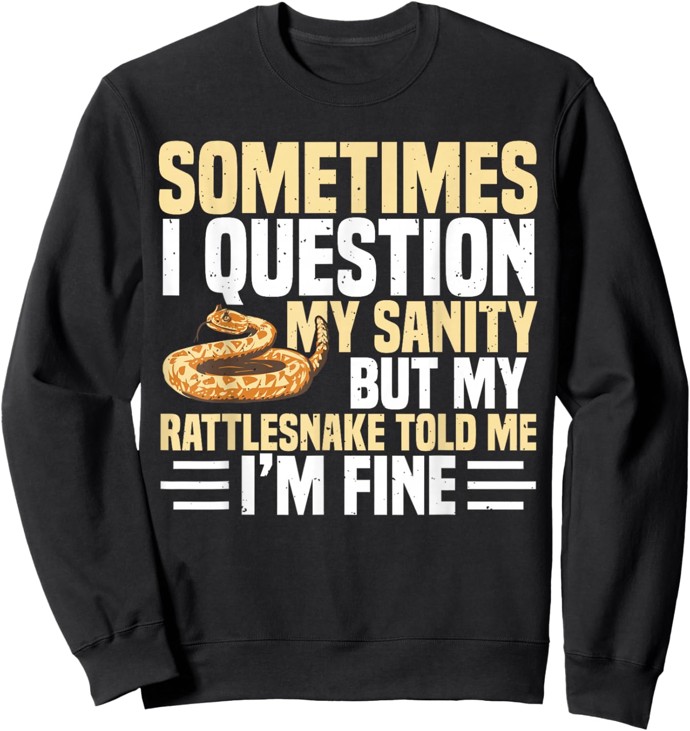 Rattlesnake Terrarium Foode Sanke Owner Rattlesnake Sweatshirt - Sweatshirt | Black